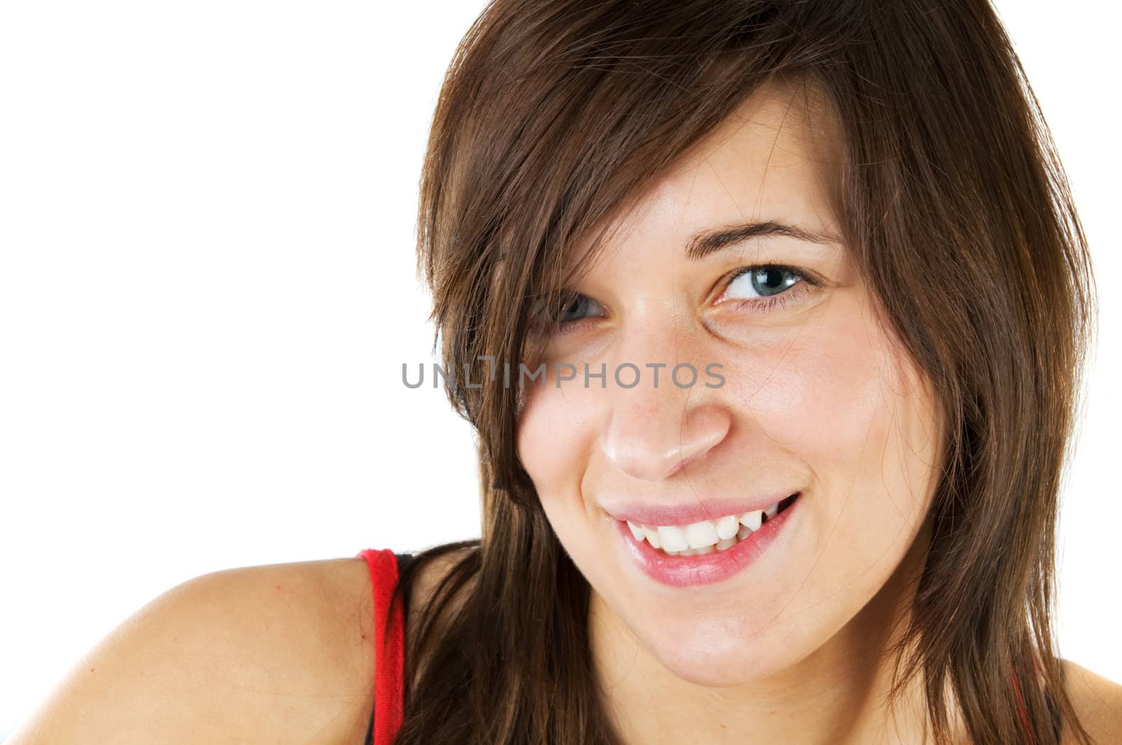 Portrait of young, smiling teenage girl
