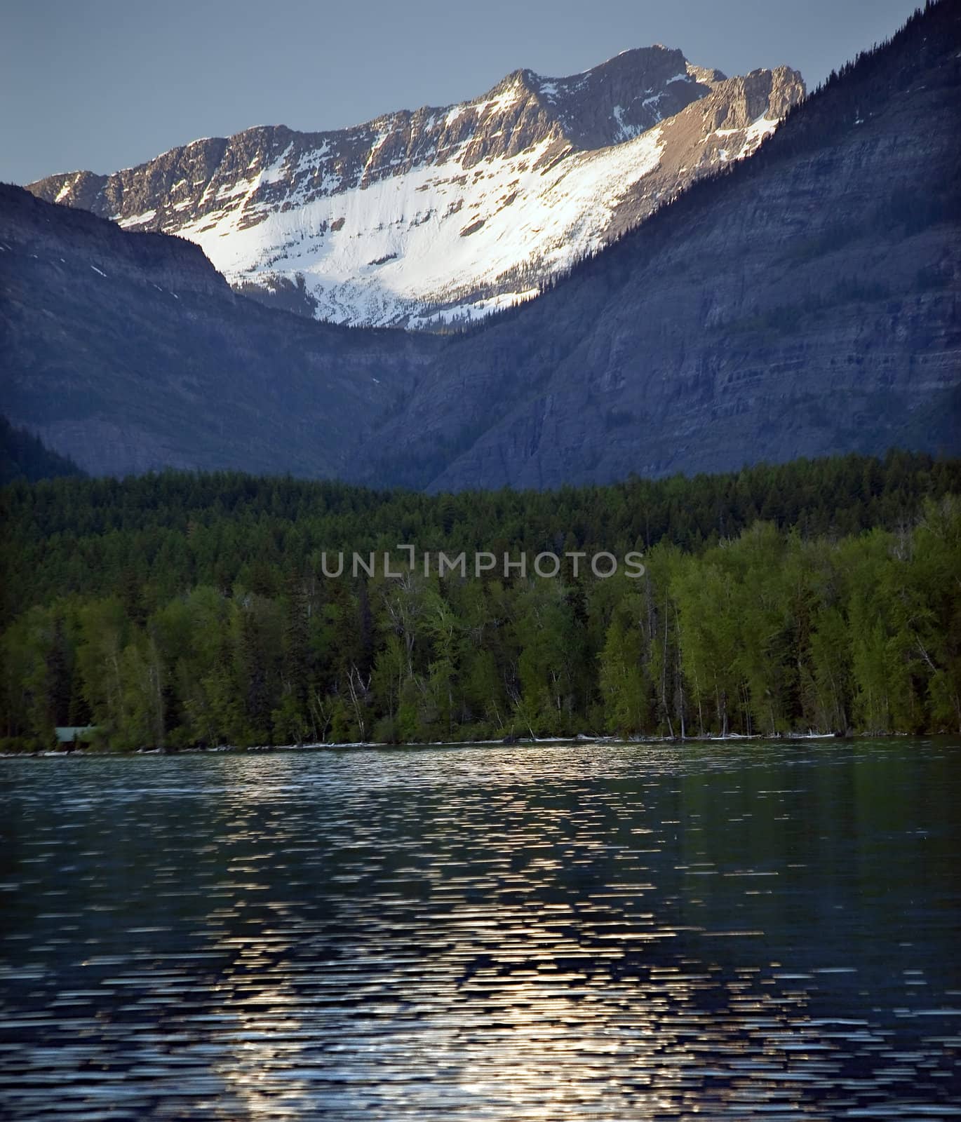 Lake McDonald Snow Mountain Glacier National Park Montana by bill_perry