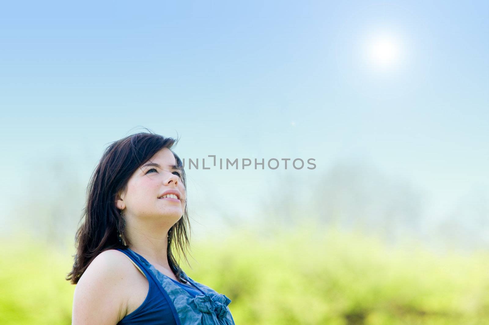 Young happy girl portrait by photocreo