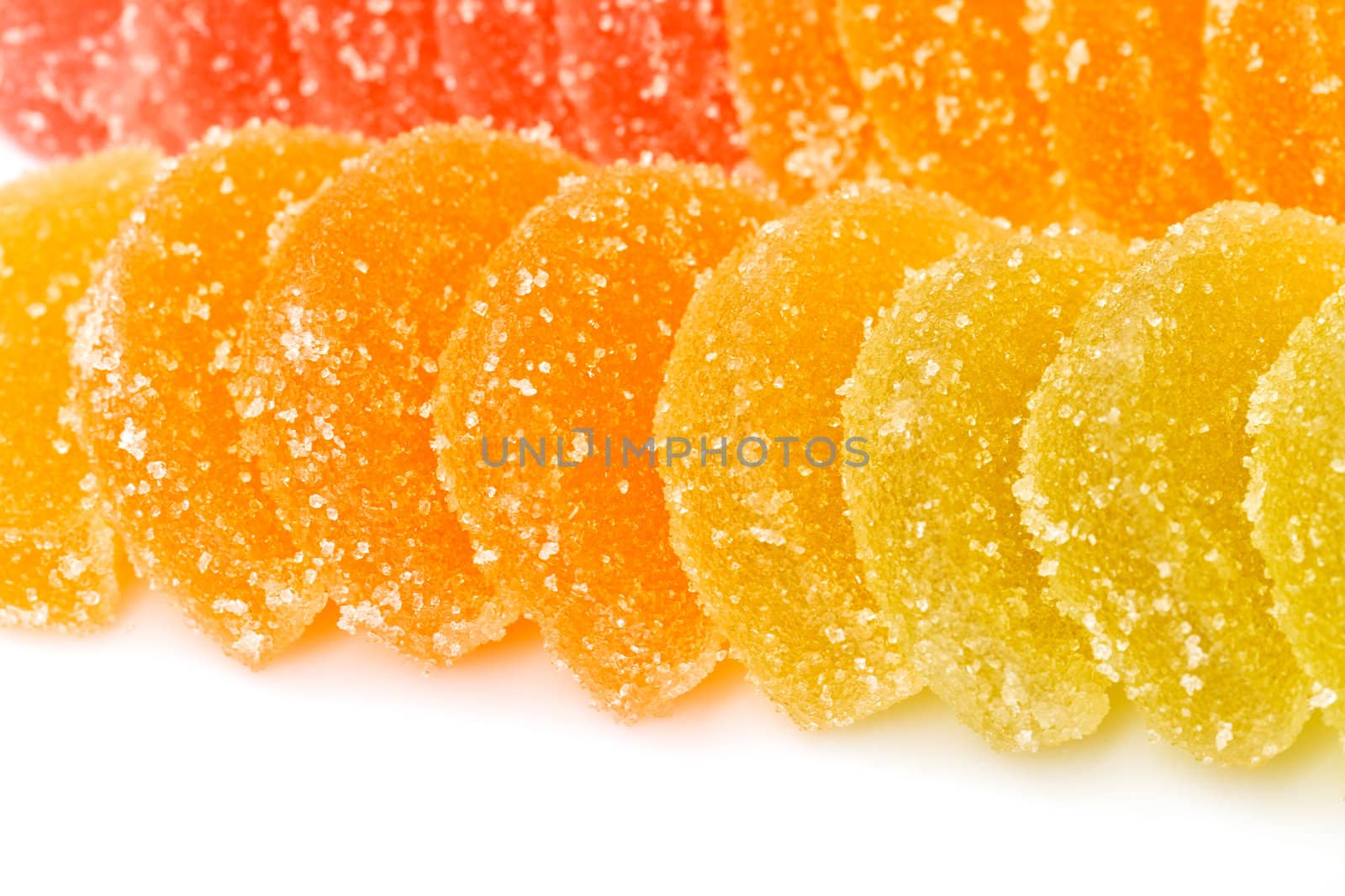 photo of marmalade slices closeup