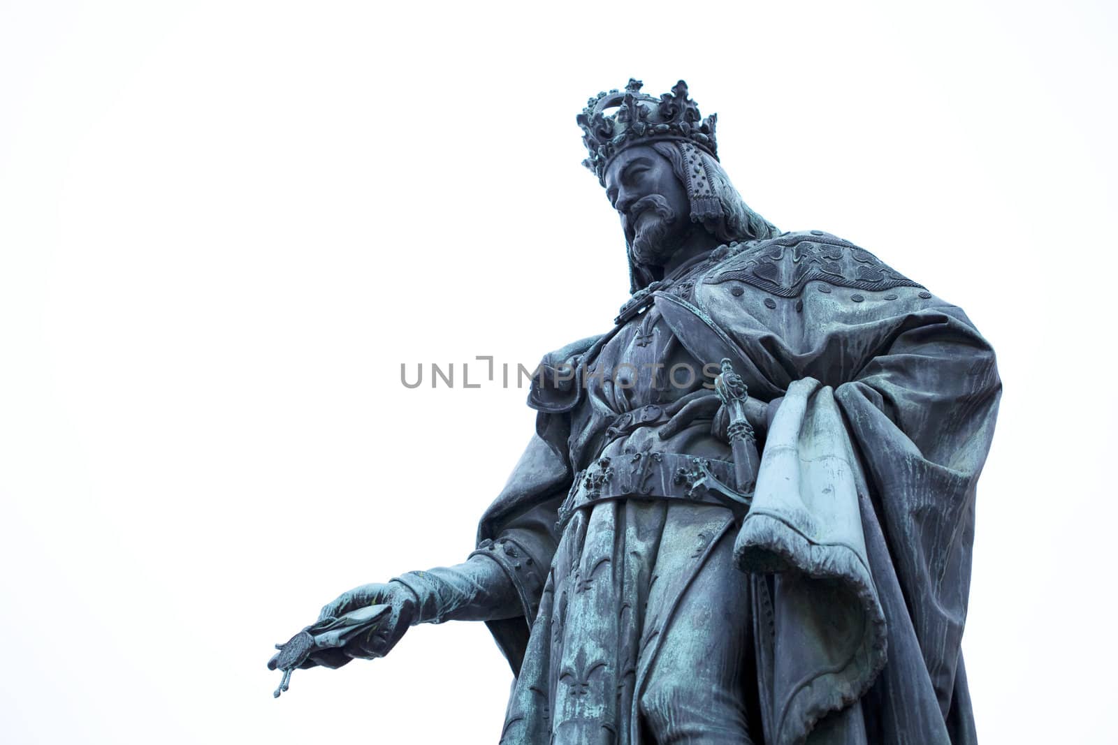 Statue of King Charles in Prague by jannyjus