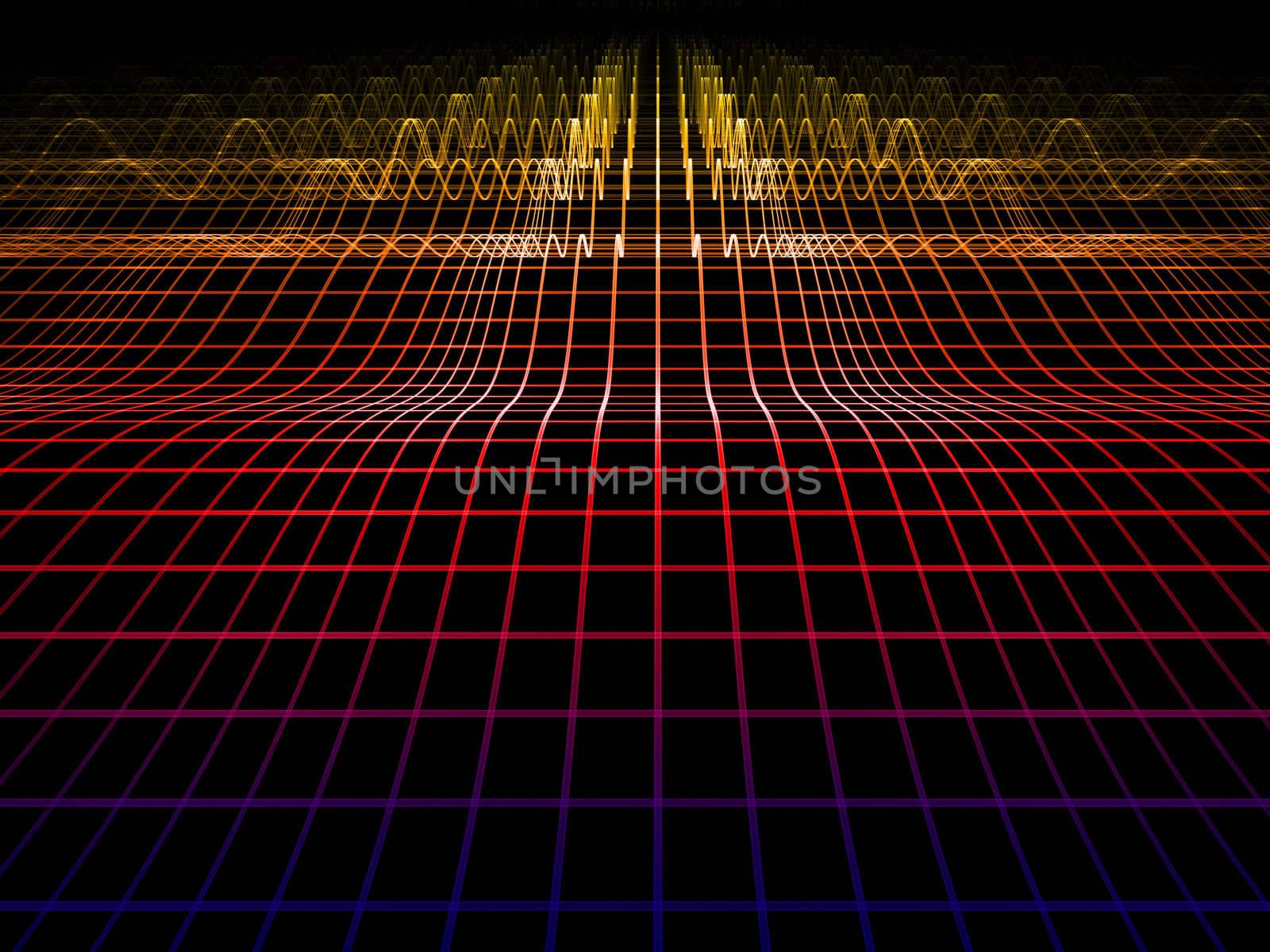 Elegant detailed grid lines rendered on plain background on the subject of science, technologies, geometry and mathematics