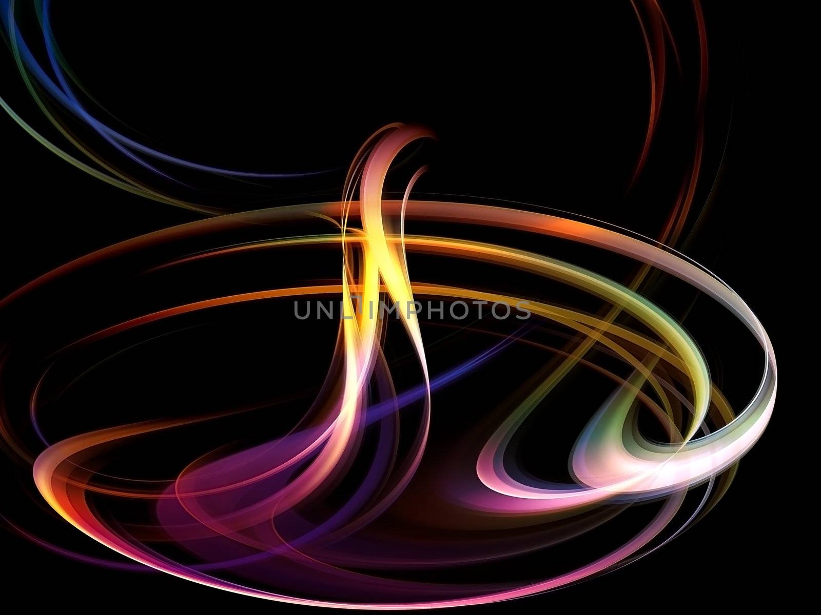 Three Dimensional Swirl Abstract  by agsandrew