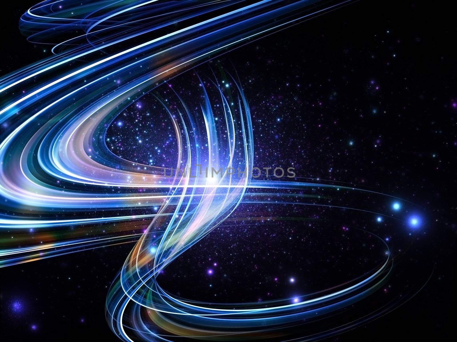 Abstract Colorful Space Background by agsandrew