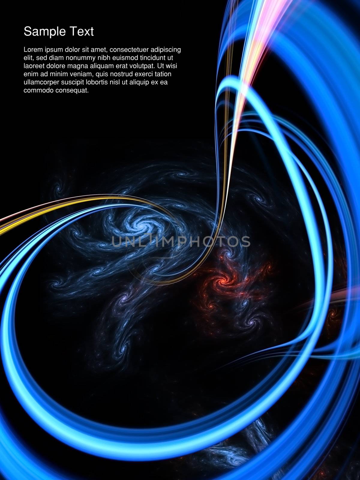 Three Dimensional Swirl Abstract  by agsandrew