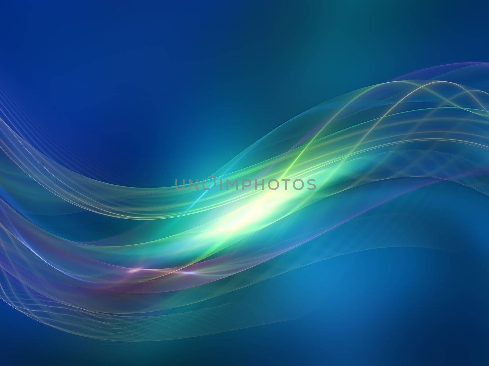 Abstract interplay of curves, colors and lights to convey sense of elegant motion, graceful dynamism, design and style.