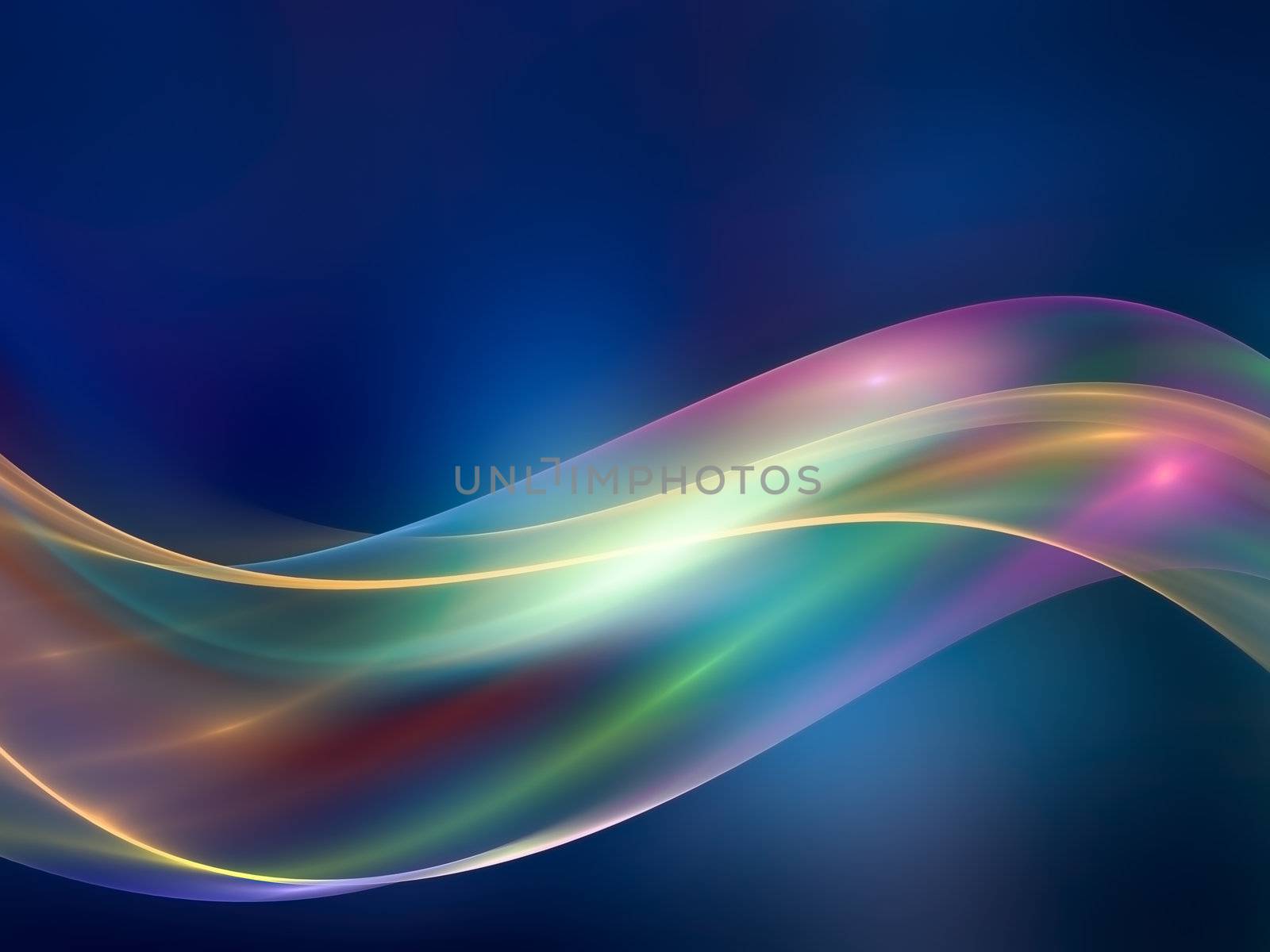 Abstract interplay of curves, colors and lights to convey sense of elegant motion, graceful dynamism, design and style.