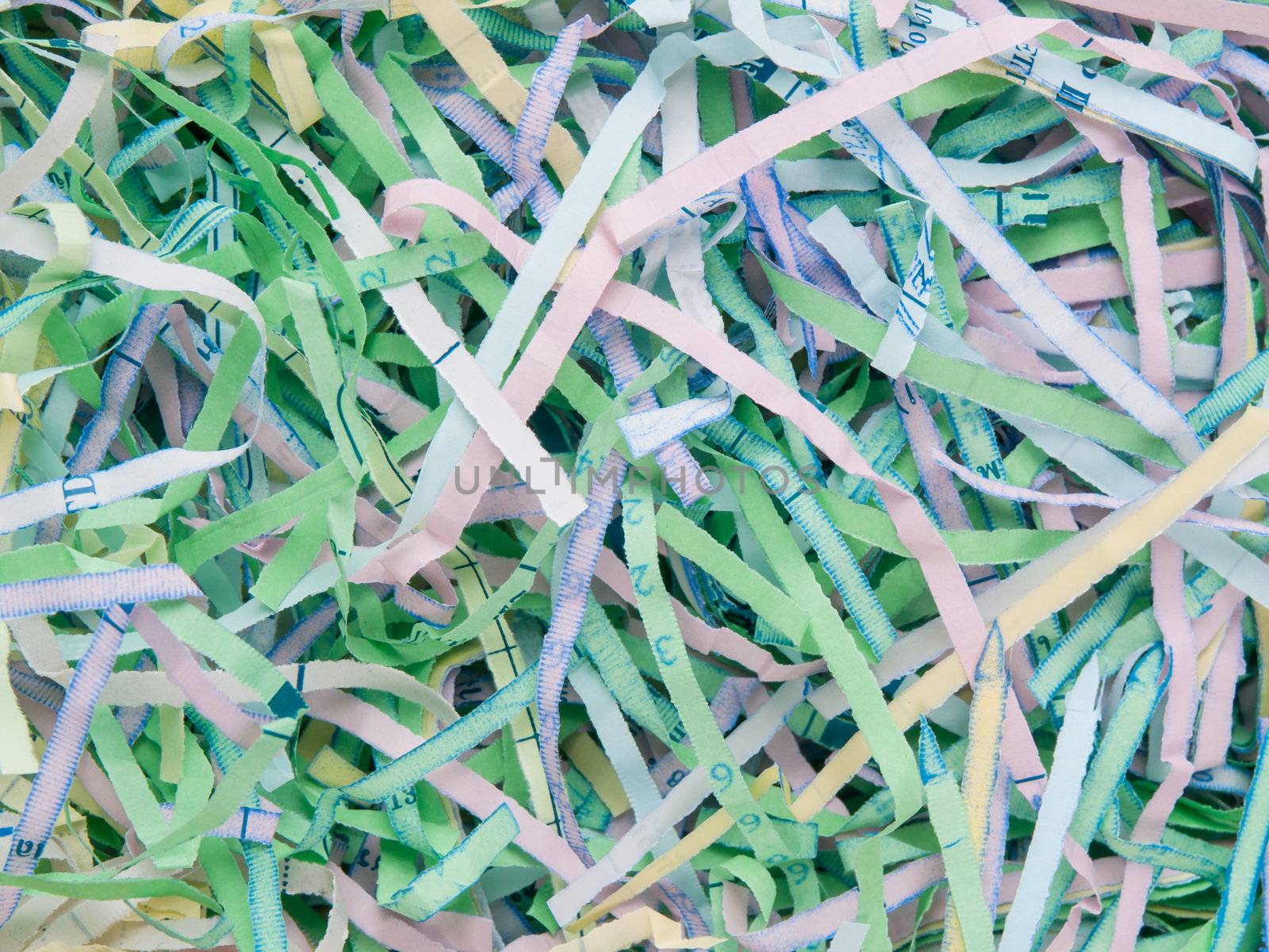 Shredded paper background