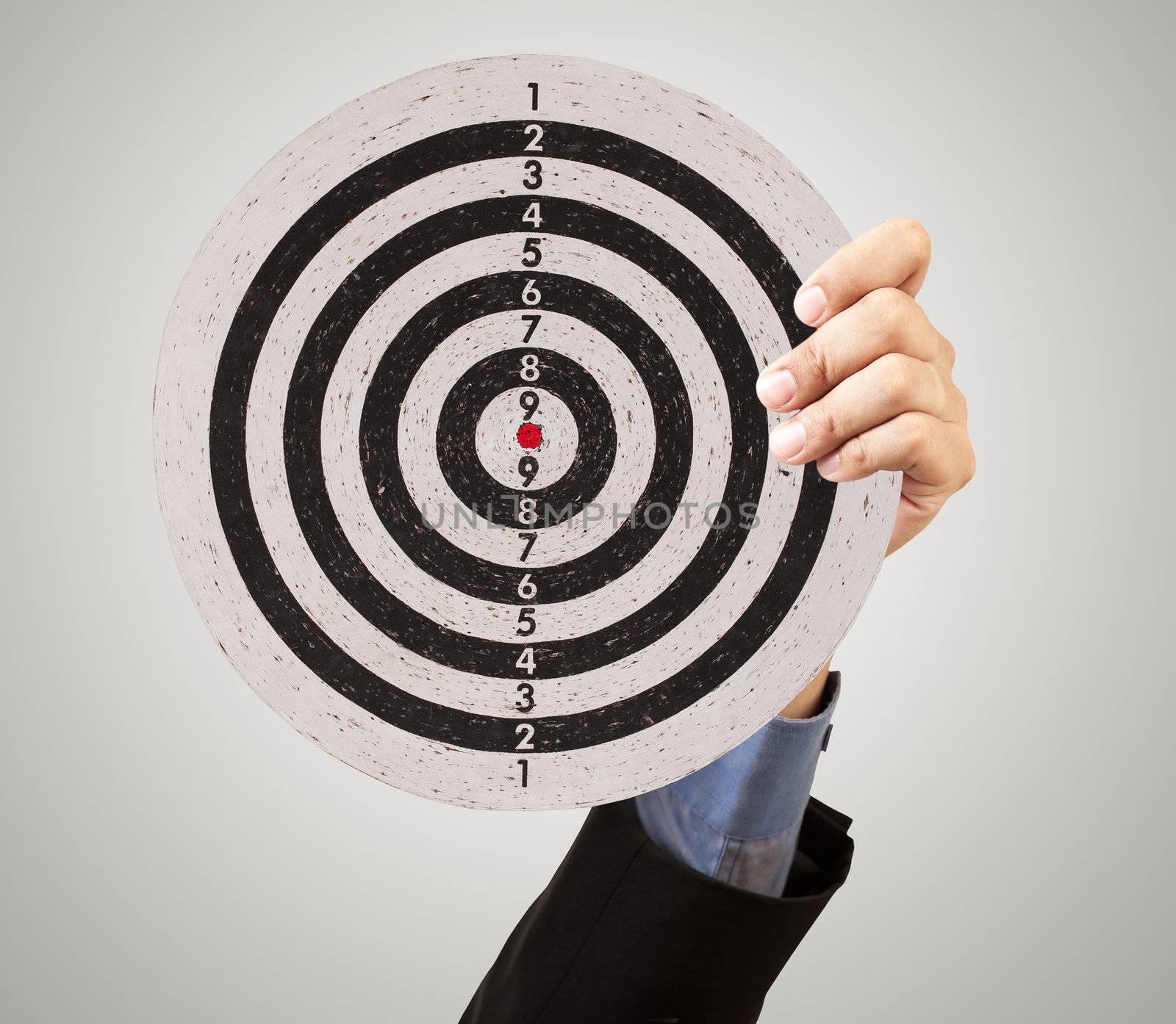 business target in hand