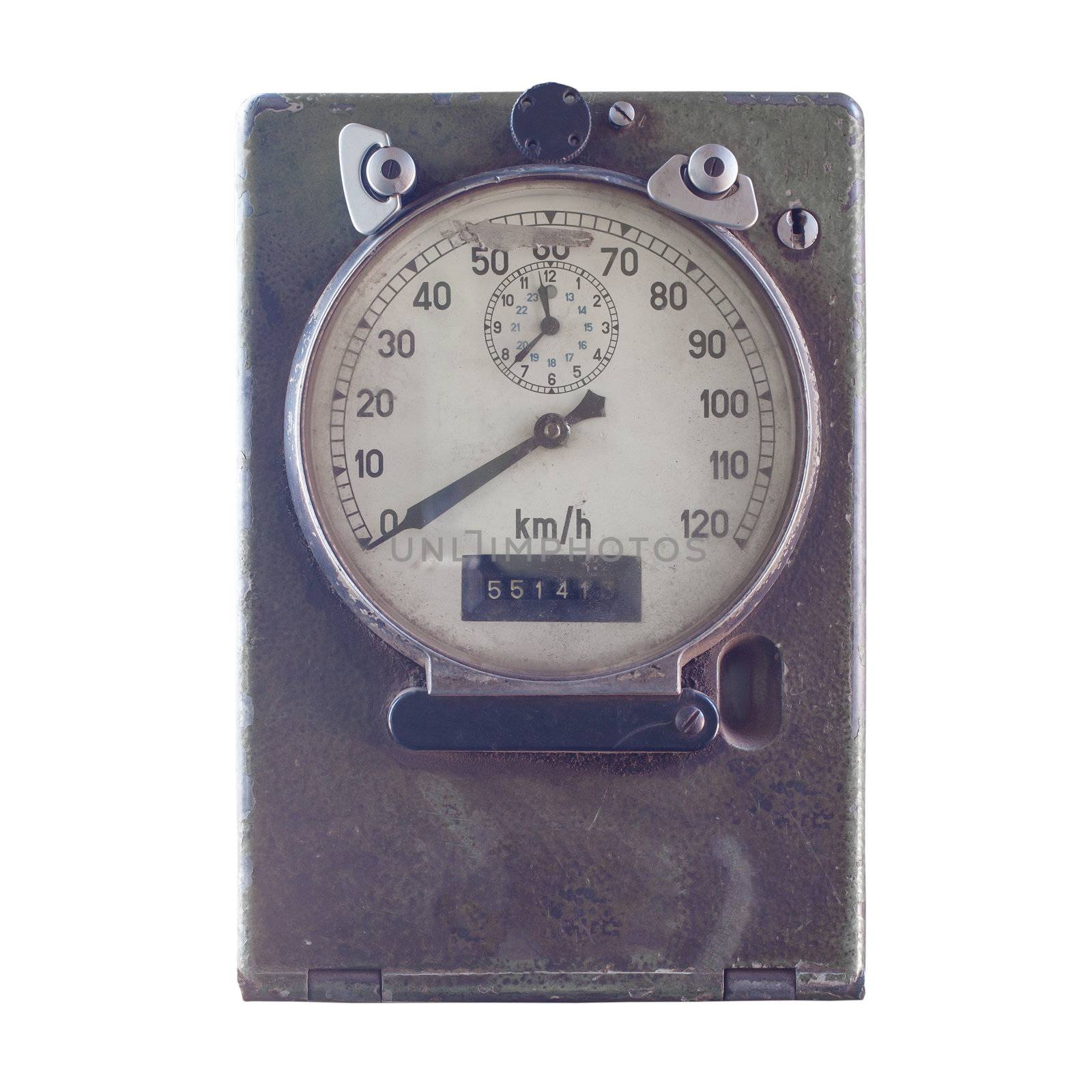 Speed meter or gauge of train, vintage style by FrameAngel