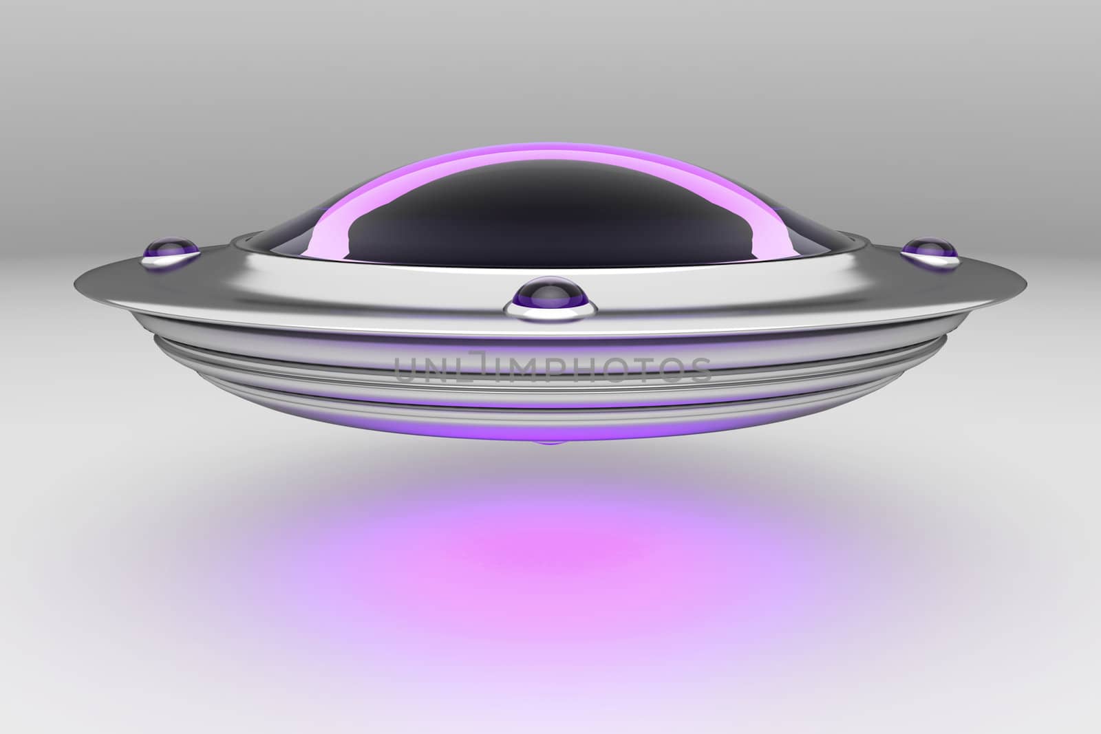 3d image of unidentified flying object - UFO