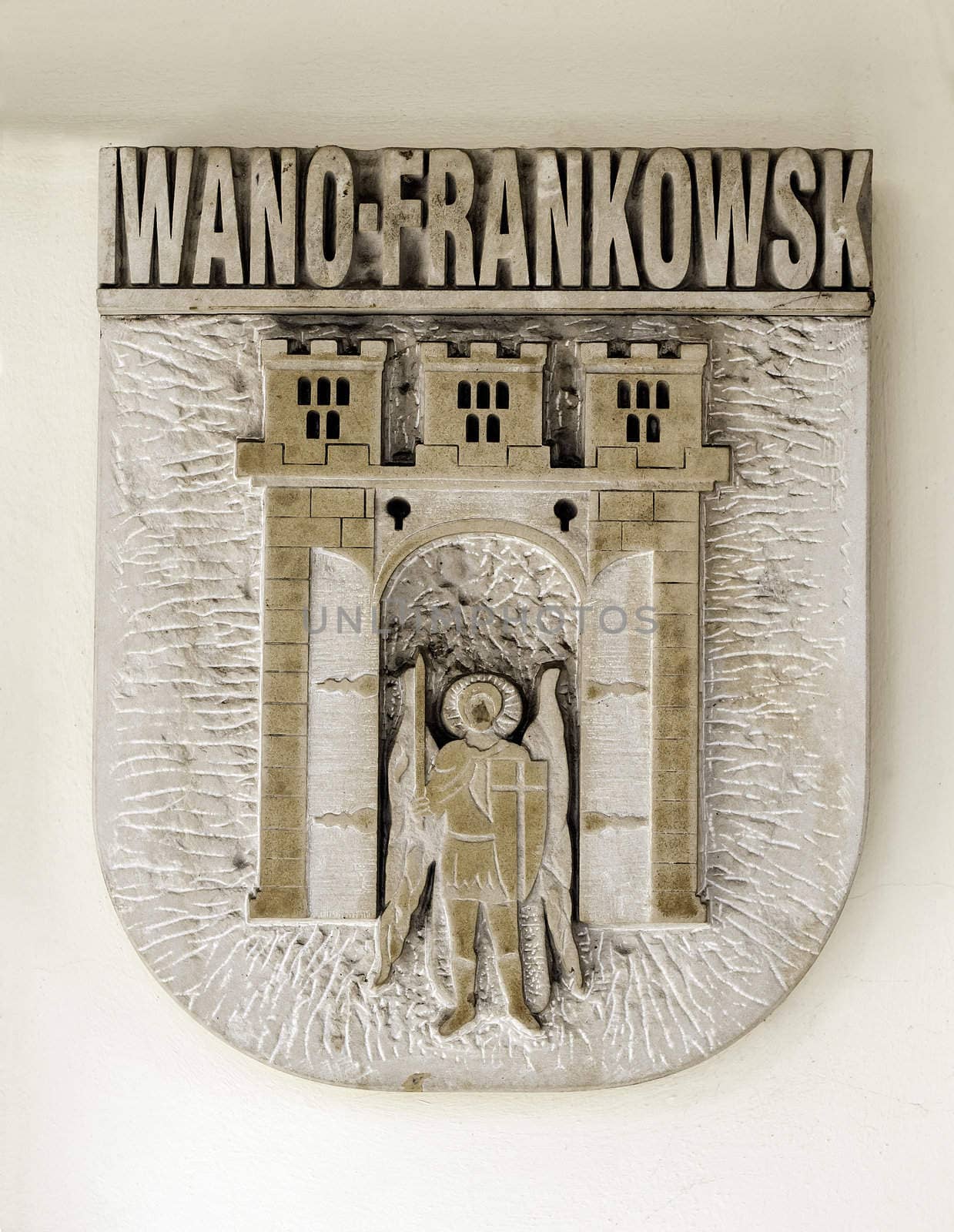 Coat of arms, city of Iwano-Frankowsk, Ukraine.