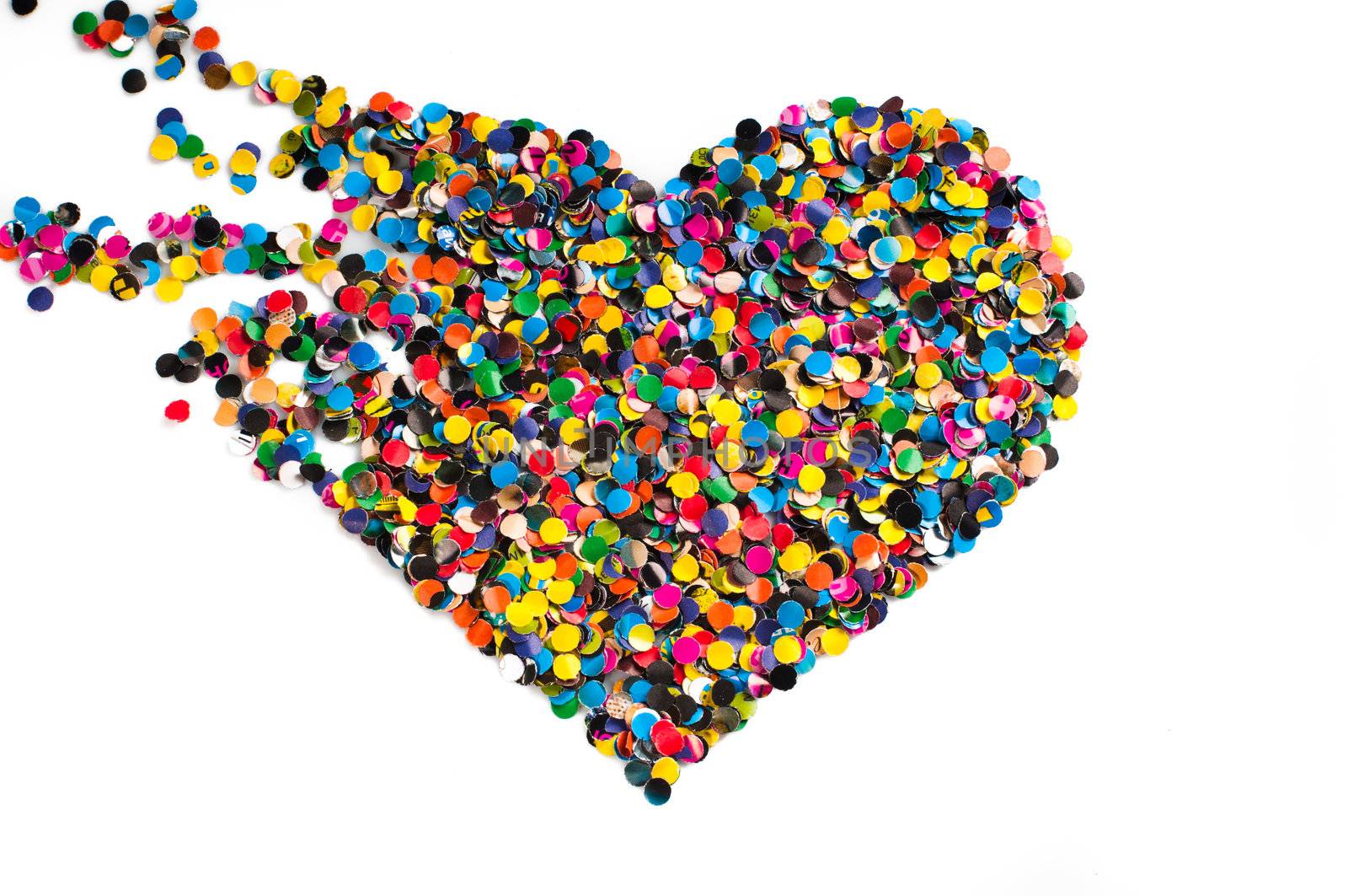 Broken confetti heart by nvelichko