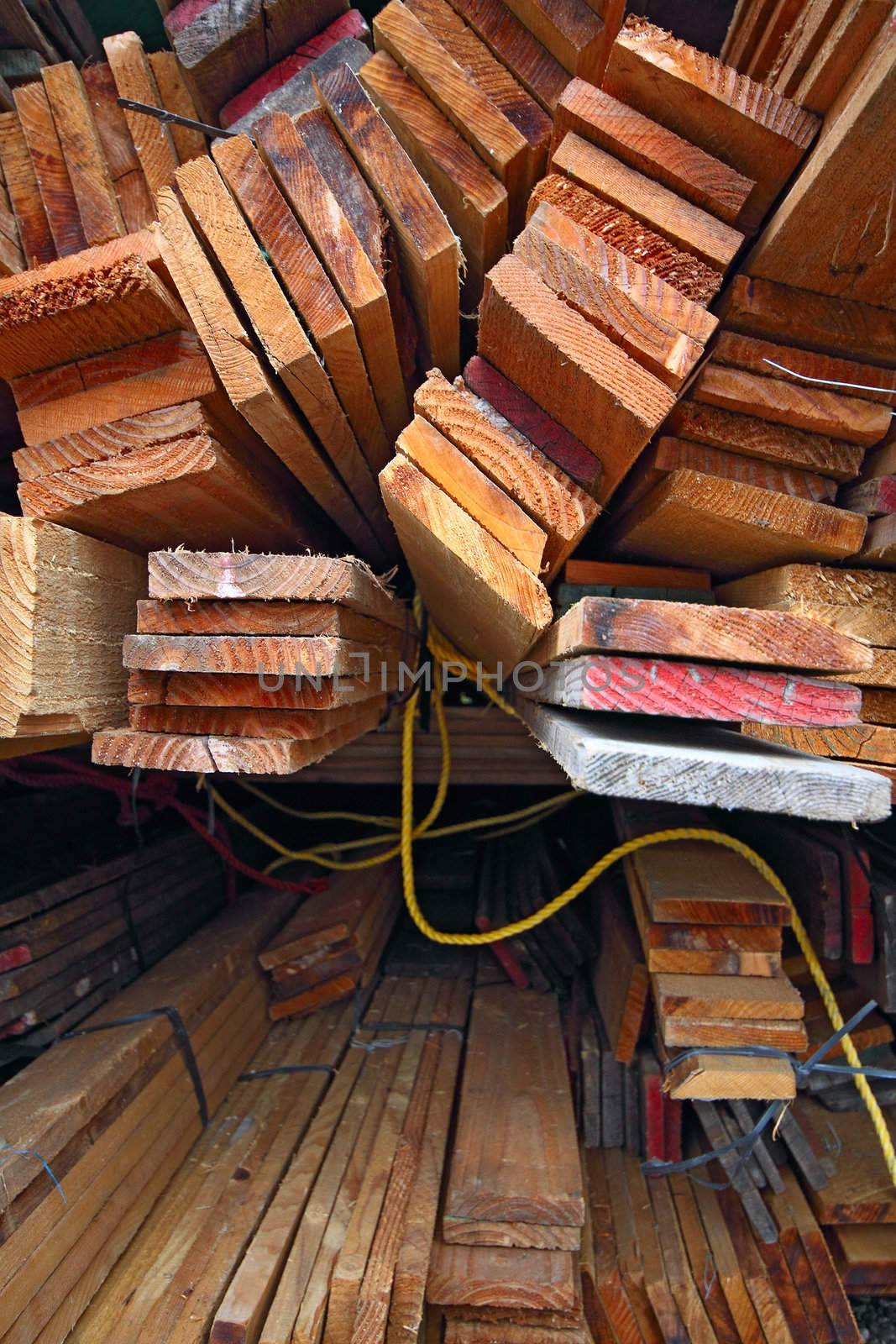 Stack of lumber 