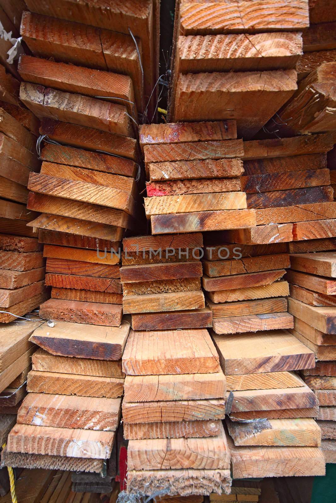 Stack of lumber 