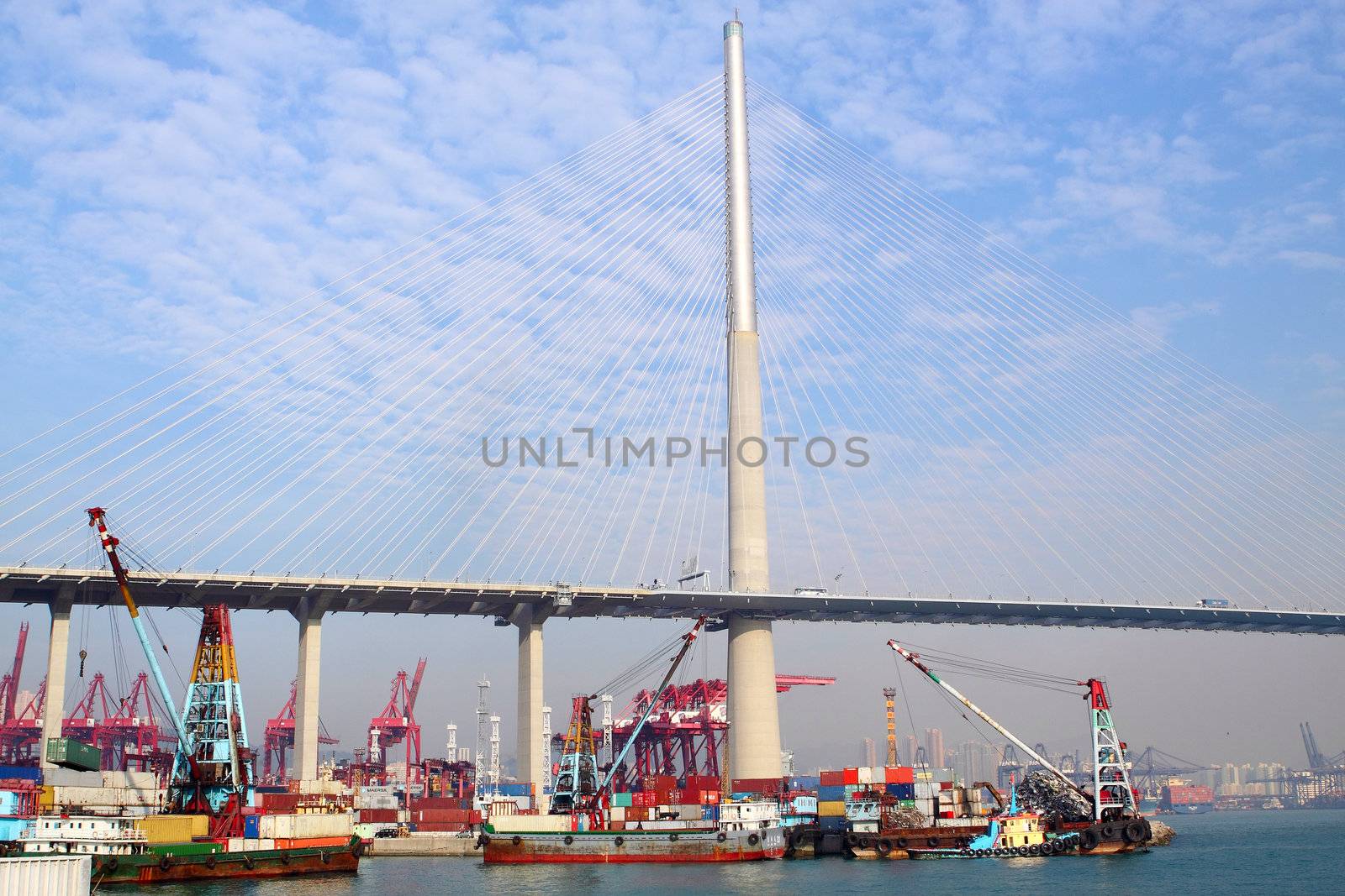 container terminal under flyover