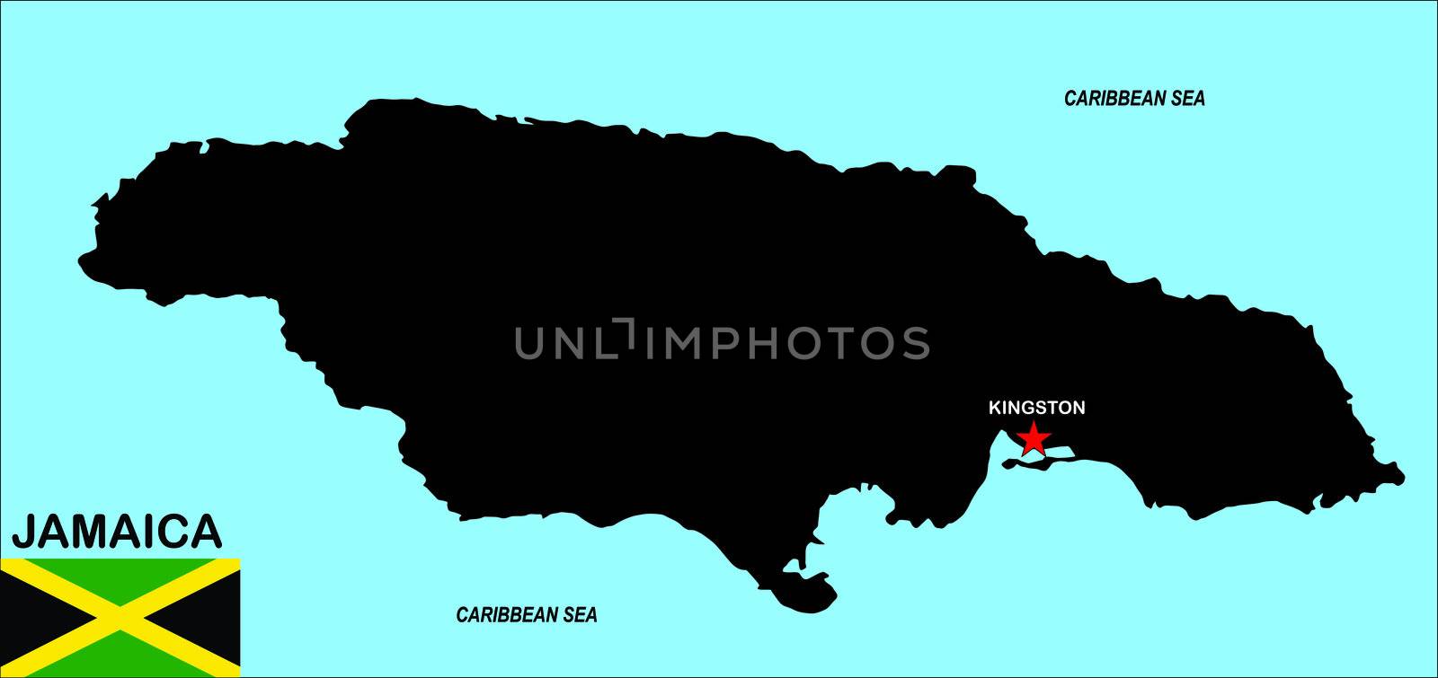 jamaica map by tony4urban