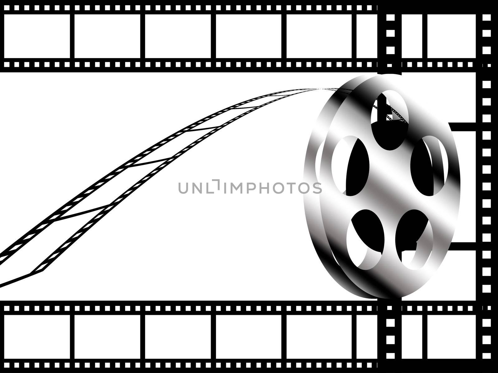 Film roll concept, Abstract background