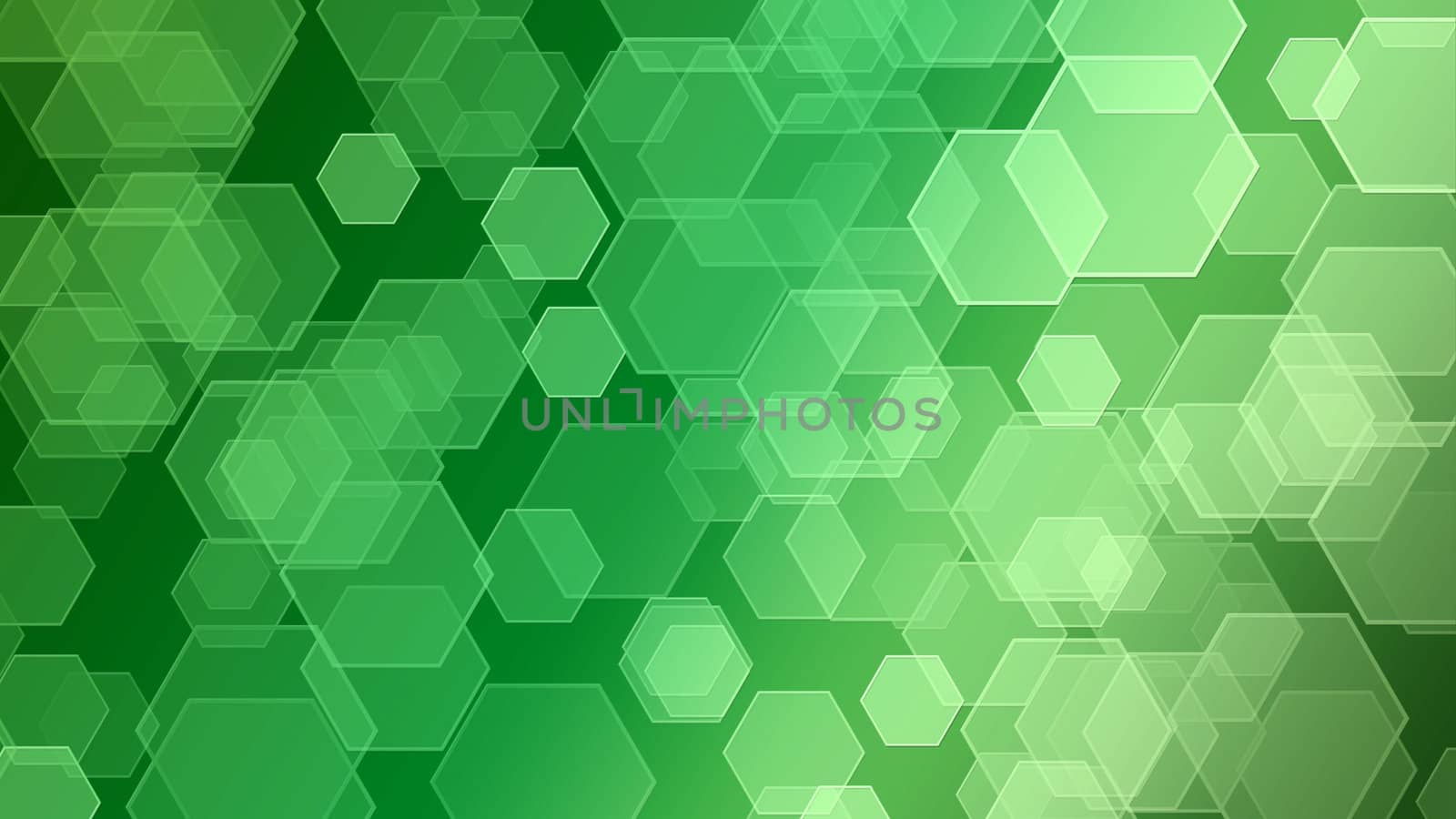 abstract background from transparent hexes on the basis of colour