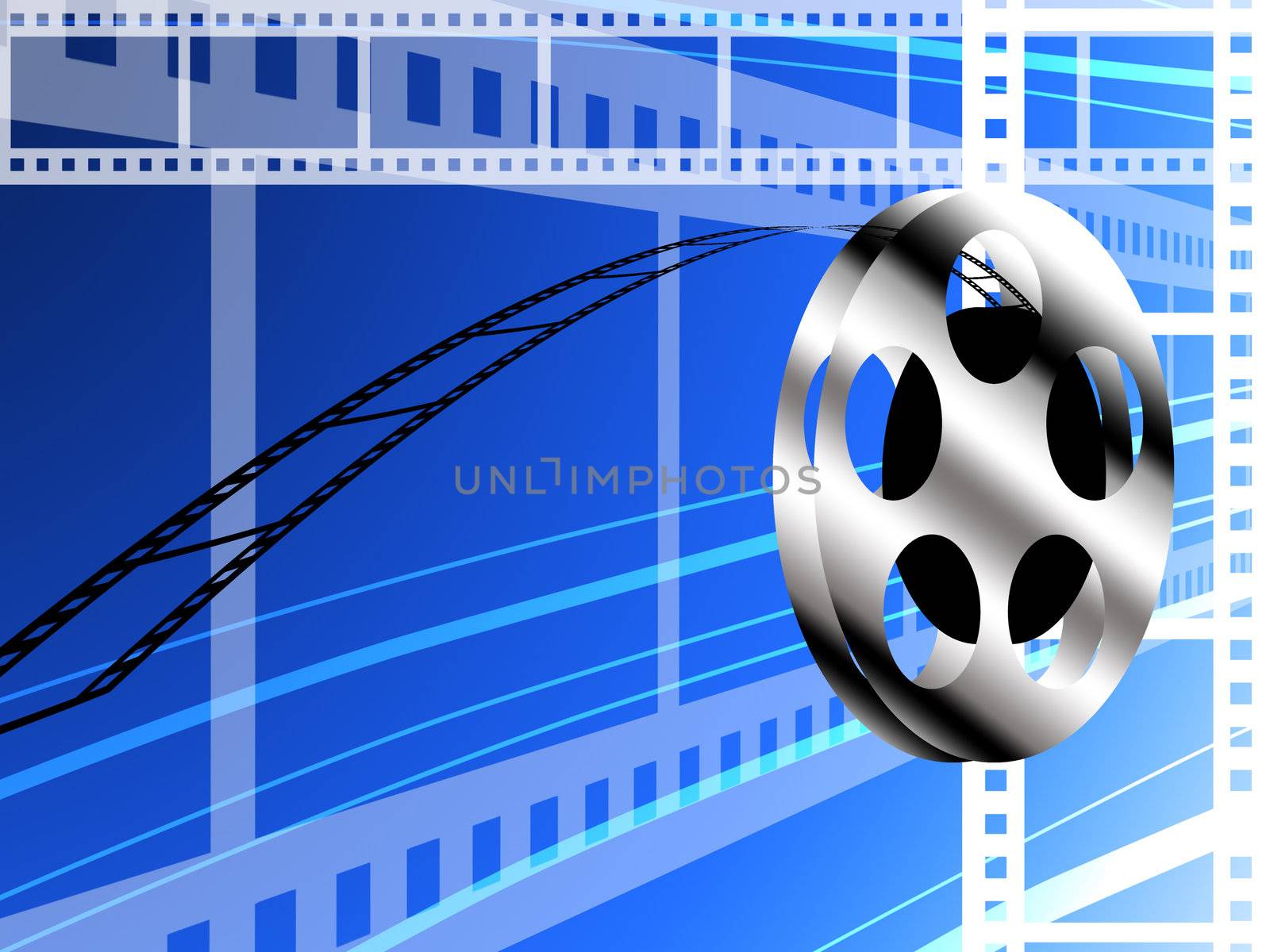 Film strip roll background by pixbox77