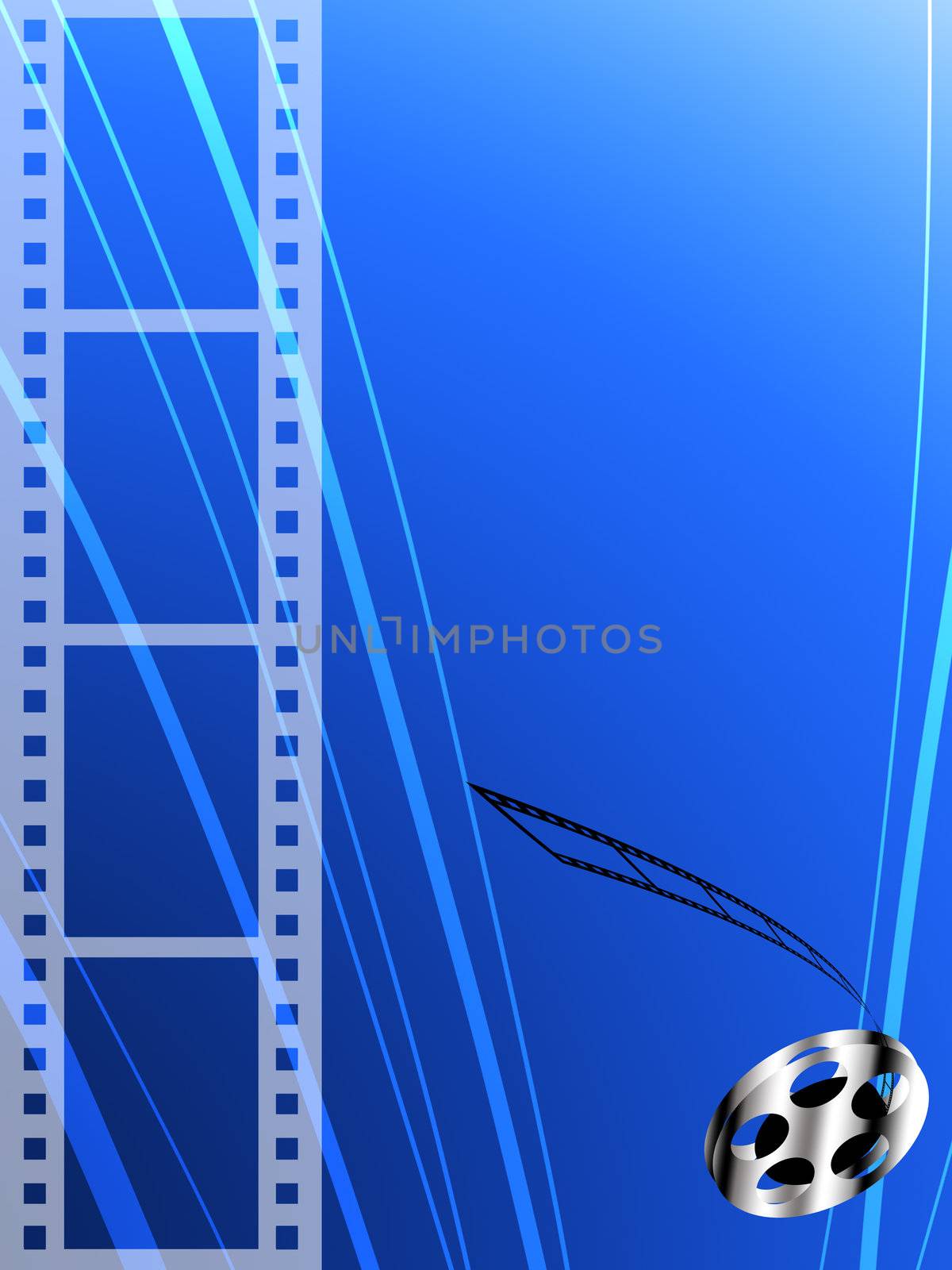 Film strip and roll, Film abstract background