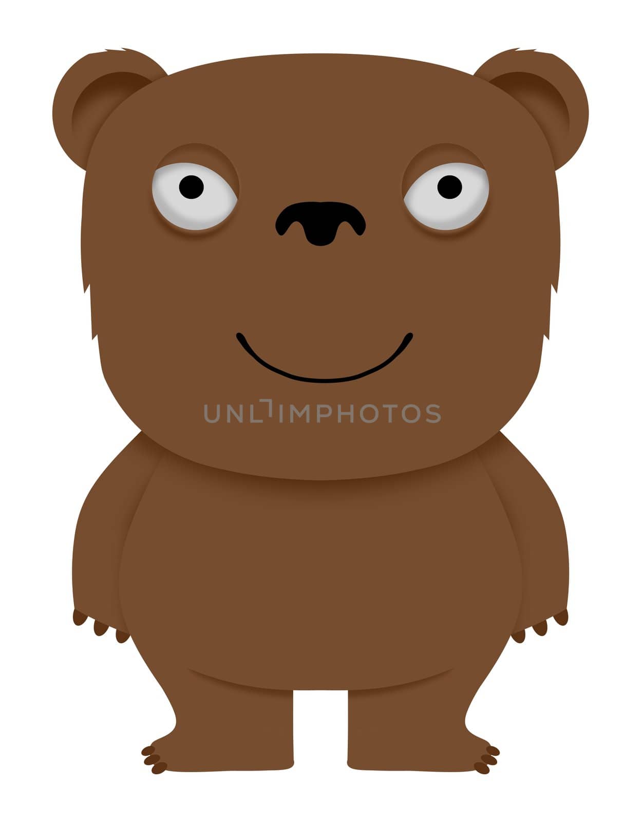 Illustration of an isolated teddy bear