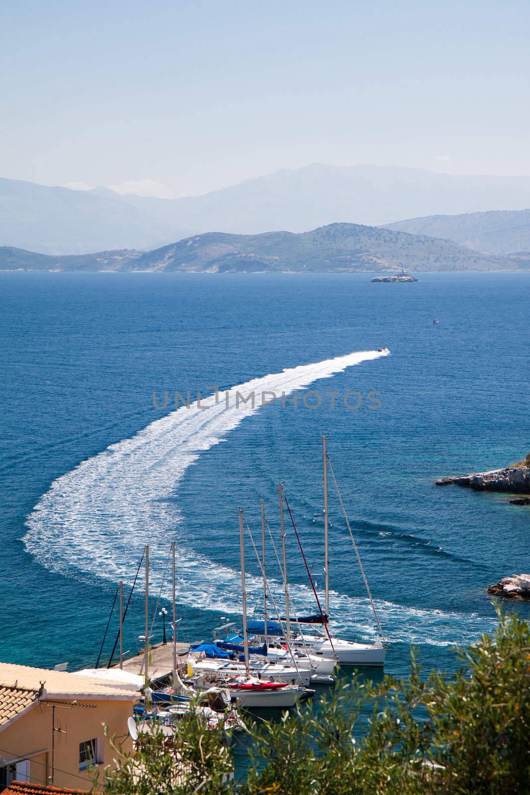 Seascape of Corfu by Gbuglok