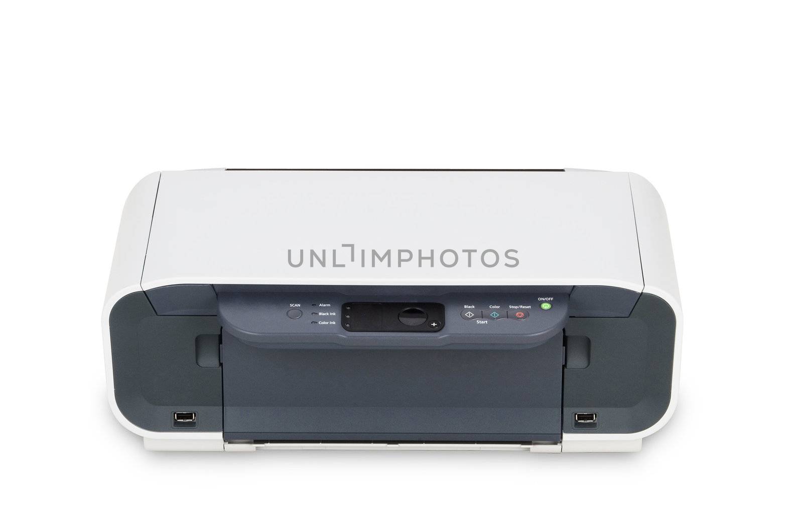 Color Printer isolated on white background