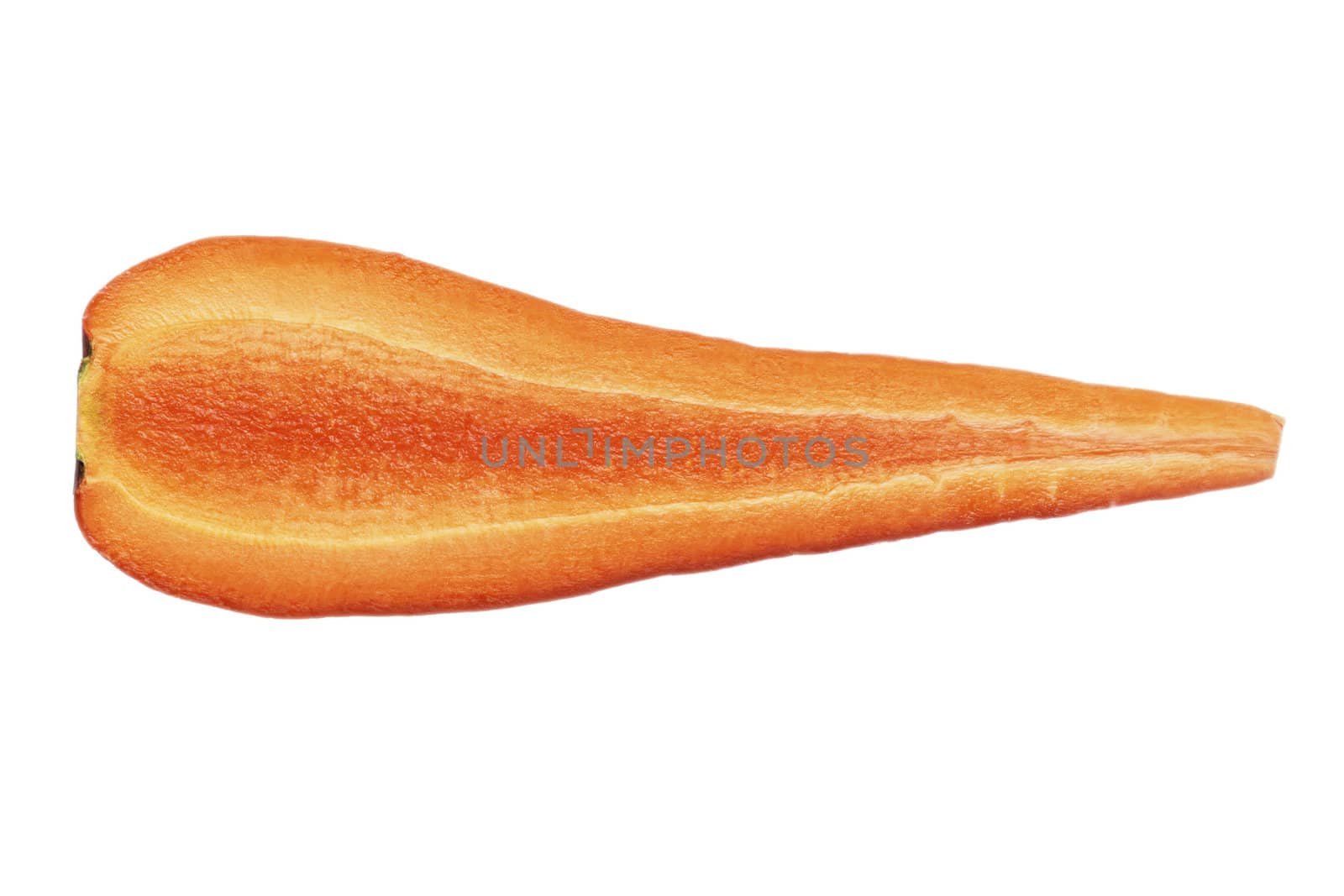 Ripe carrots isolated