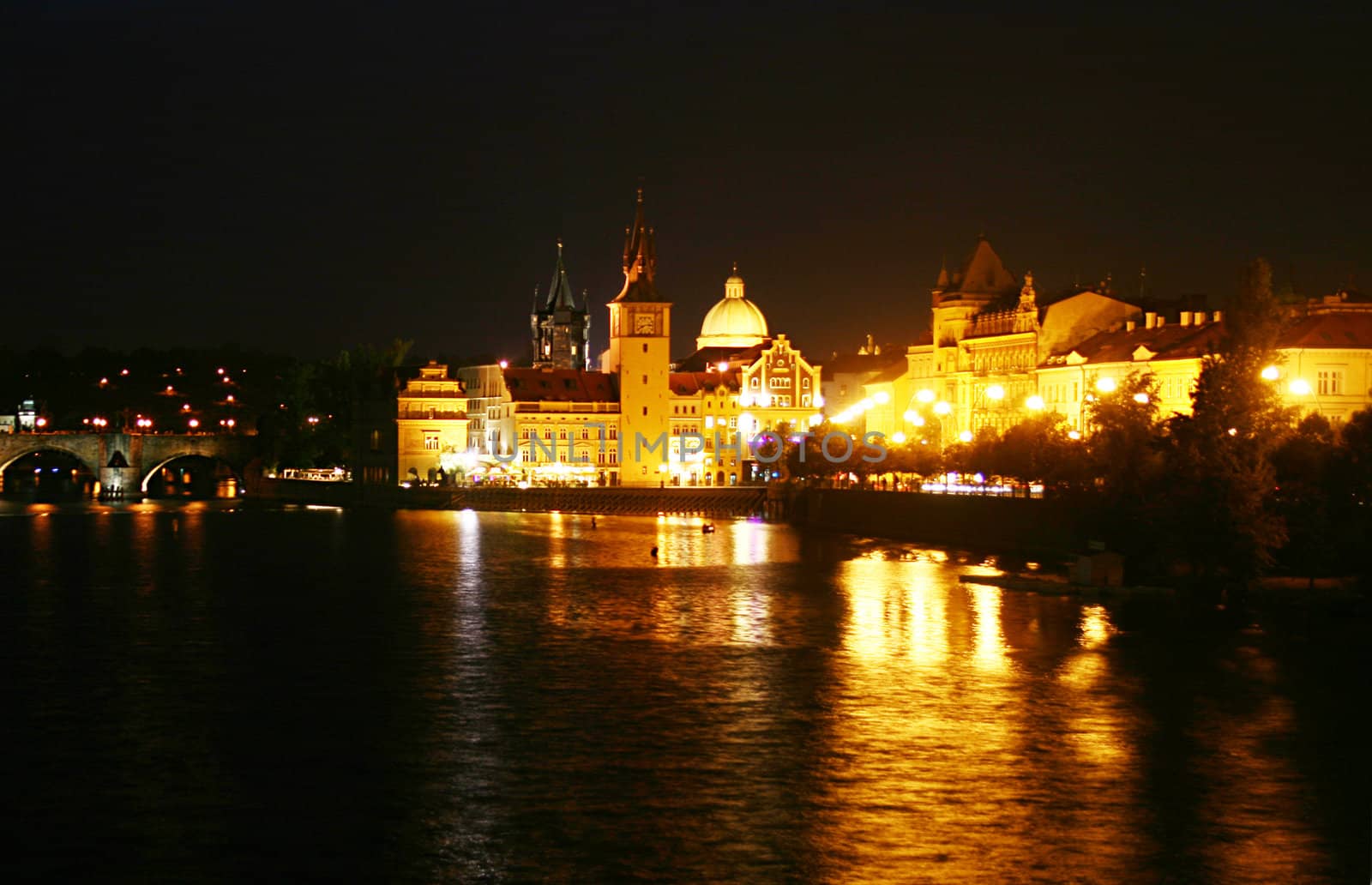 Prague in the night. Czech Republic