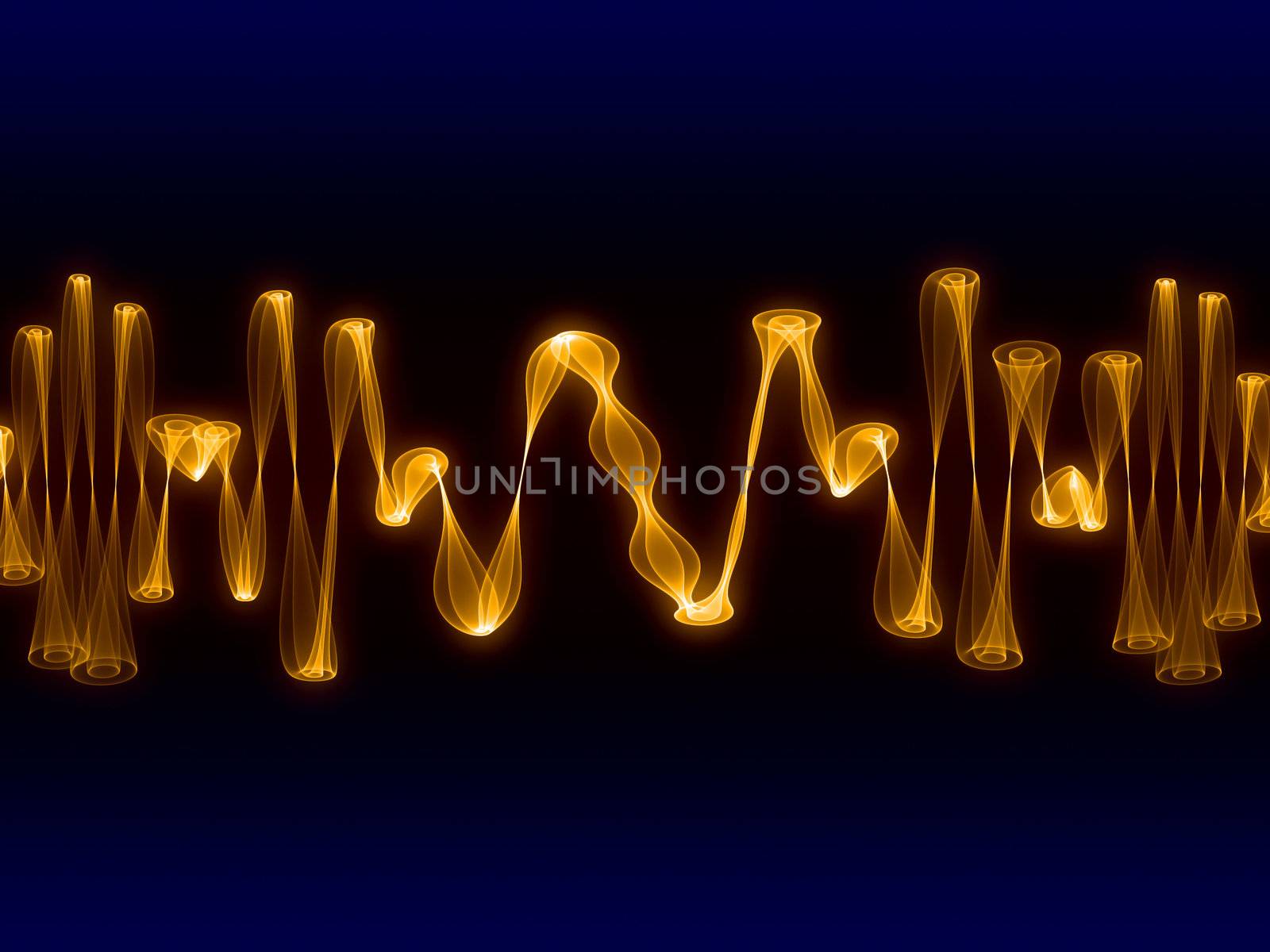 Sound analyzer sine waves background suitable for audio, music and science related projects