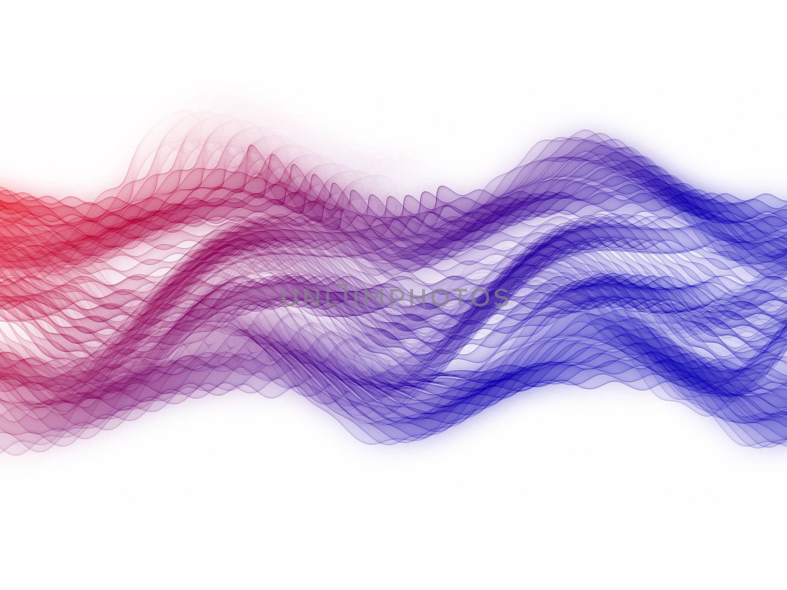 Sine waves background suitable for audio, music and science related projects