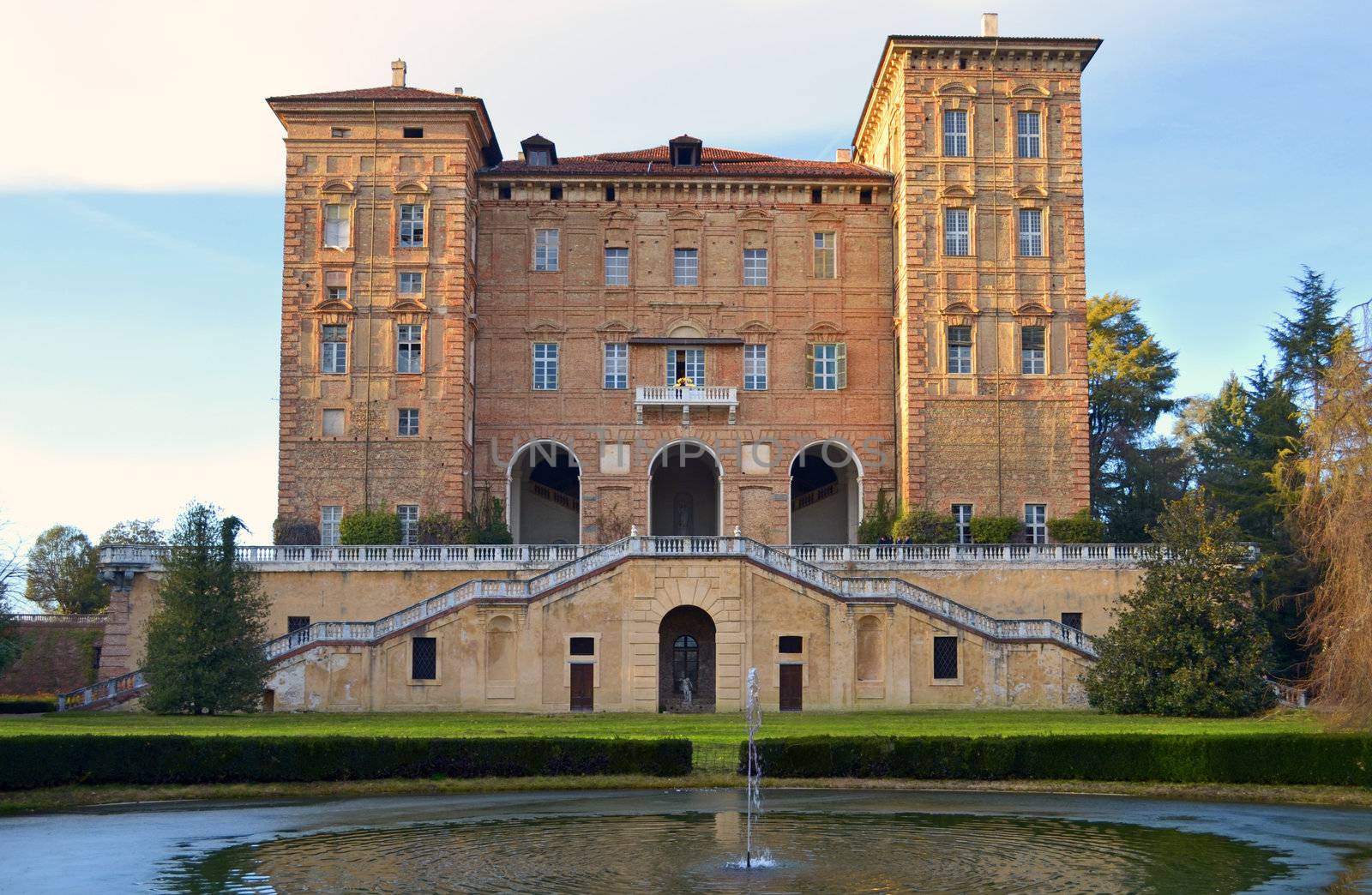 Duke's Castle in Agliè, Italy. Baroque palace