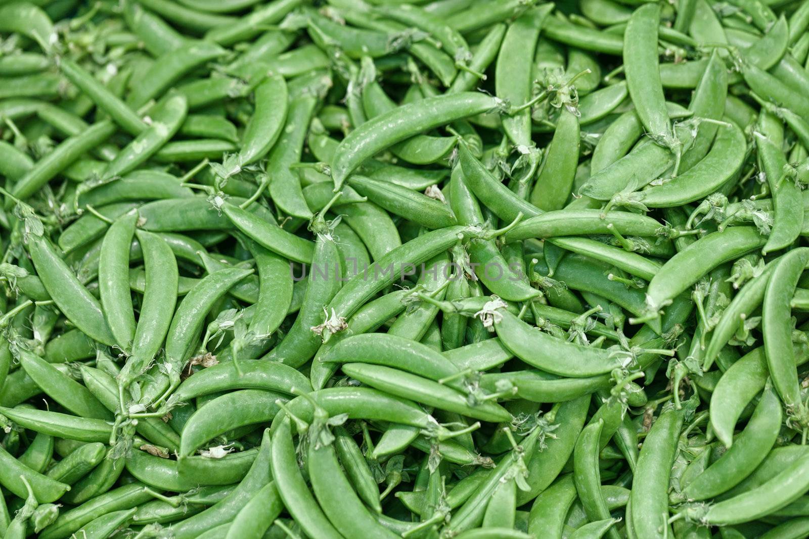 Green sweet peas - background by pzaxe