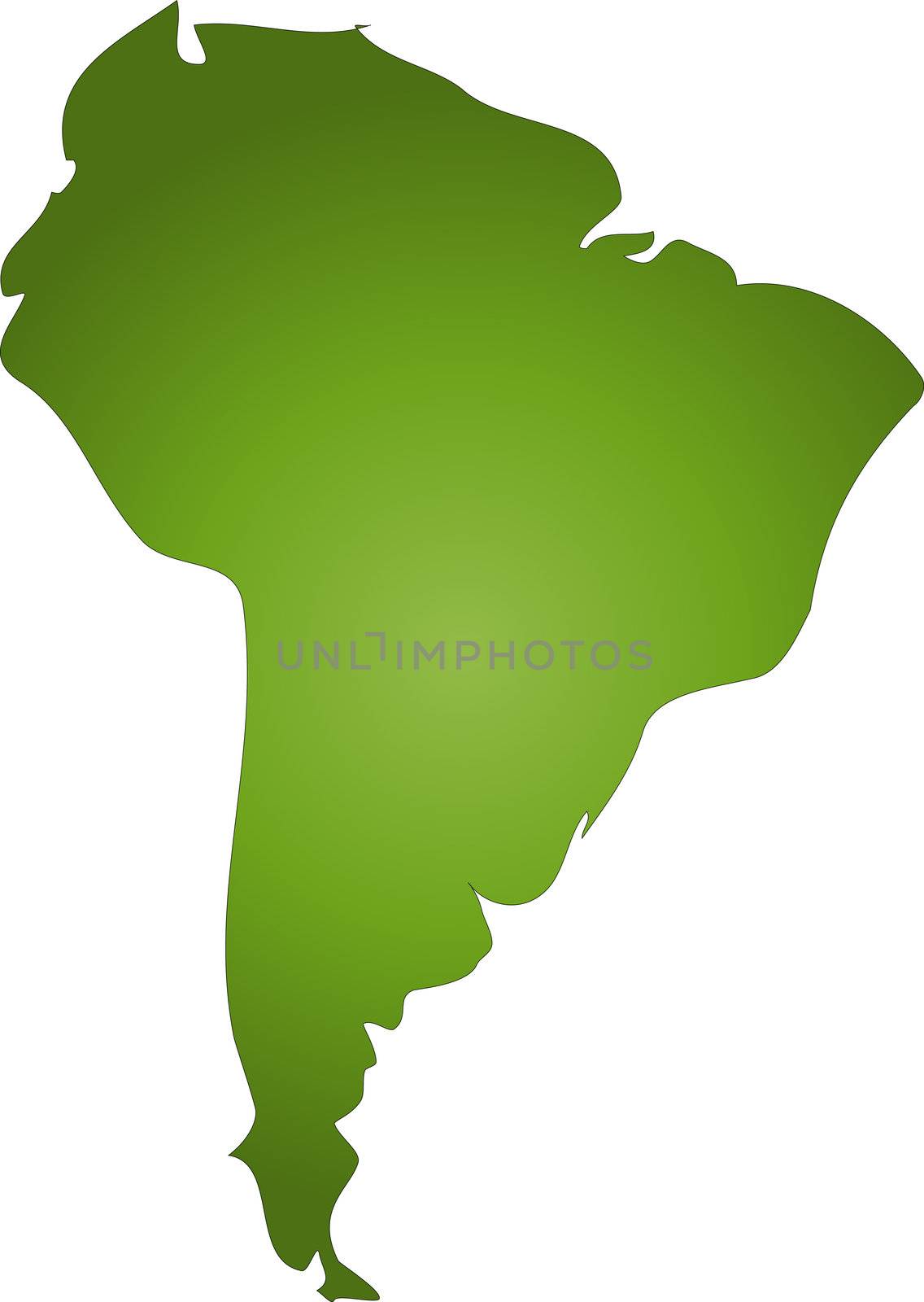 Map Of South America by kaarsten