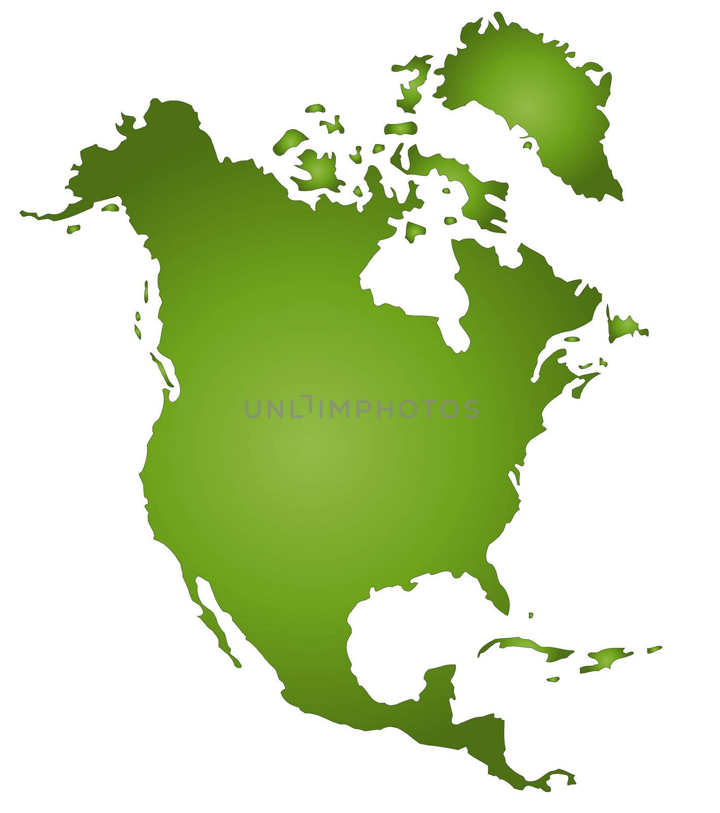 Map Of North America by kaarsten