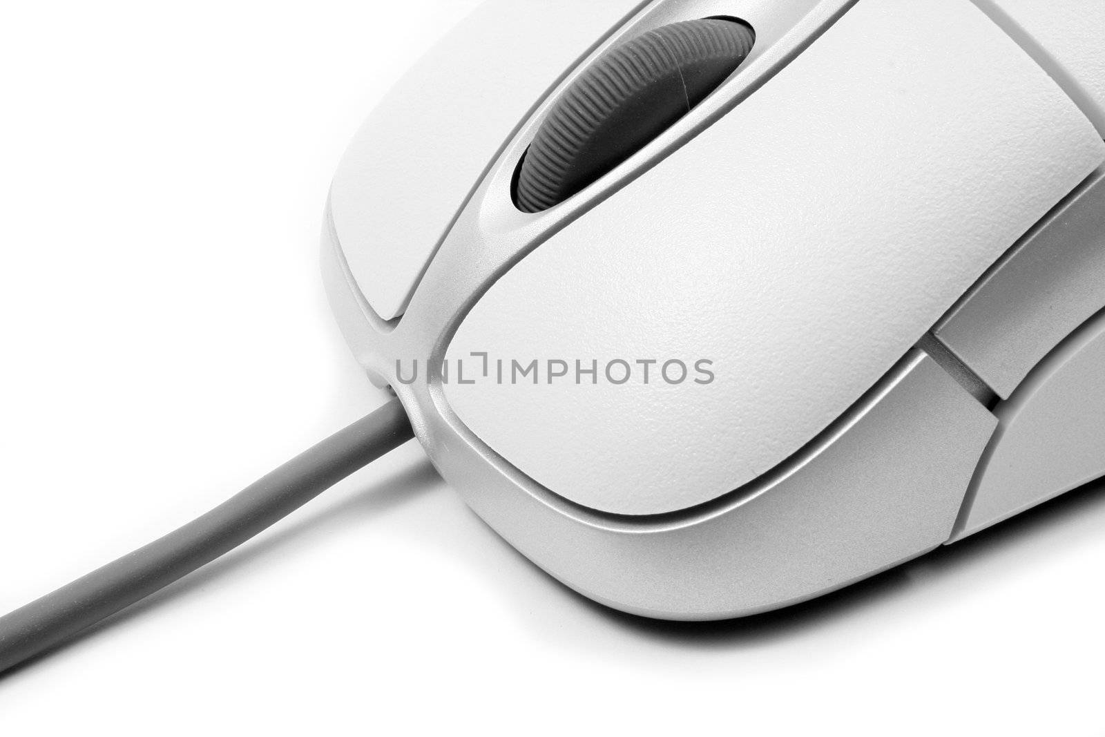 A typical computer mouse. All isolated on white background.