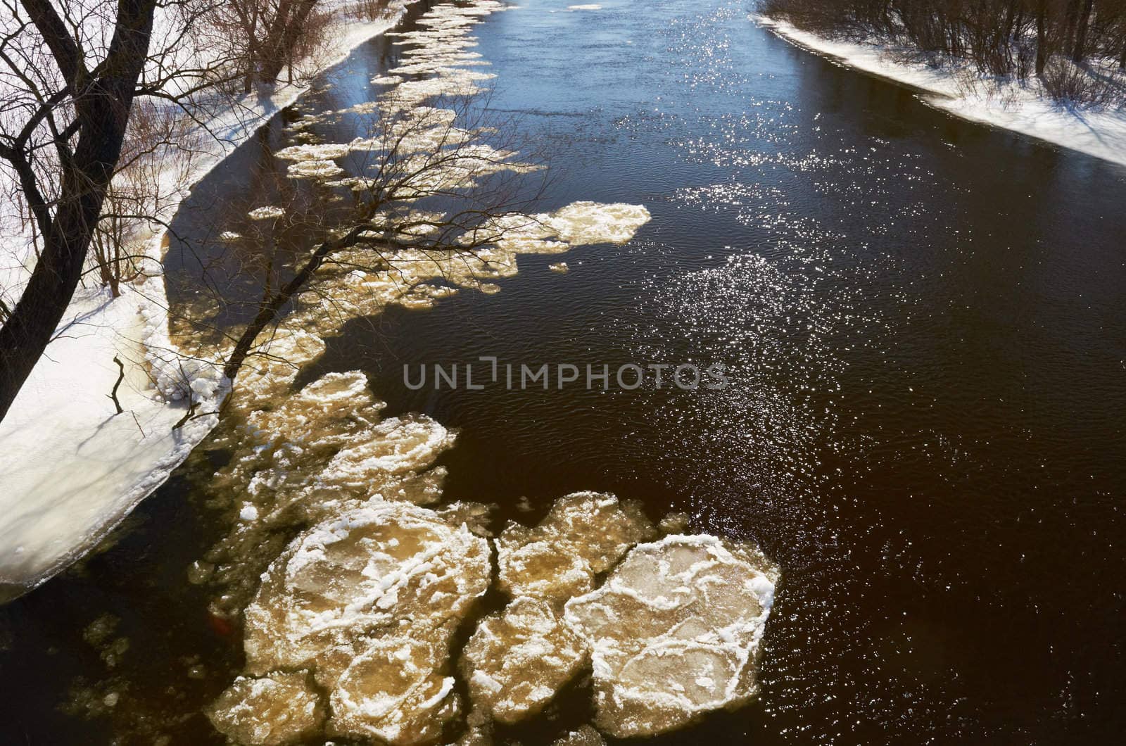 Winter river by subos