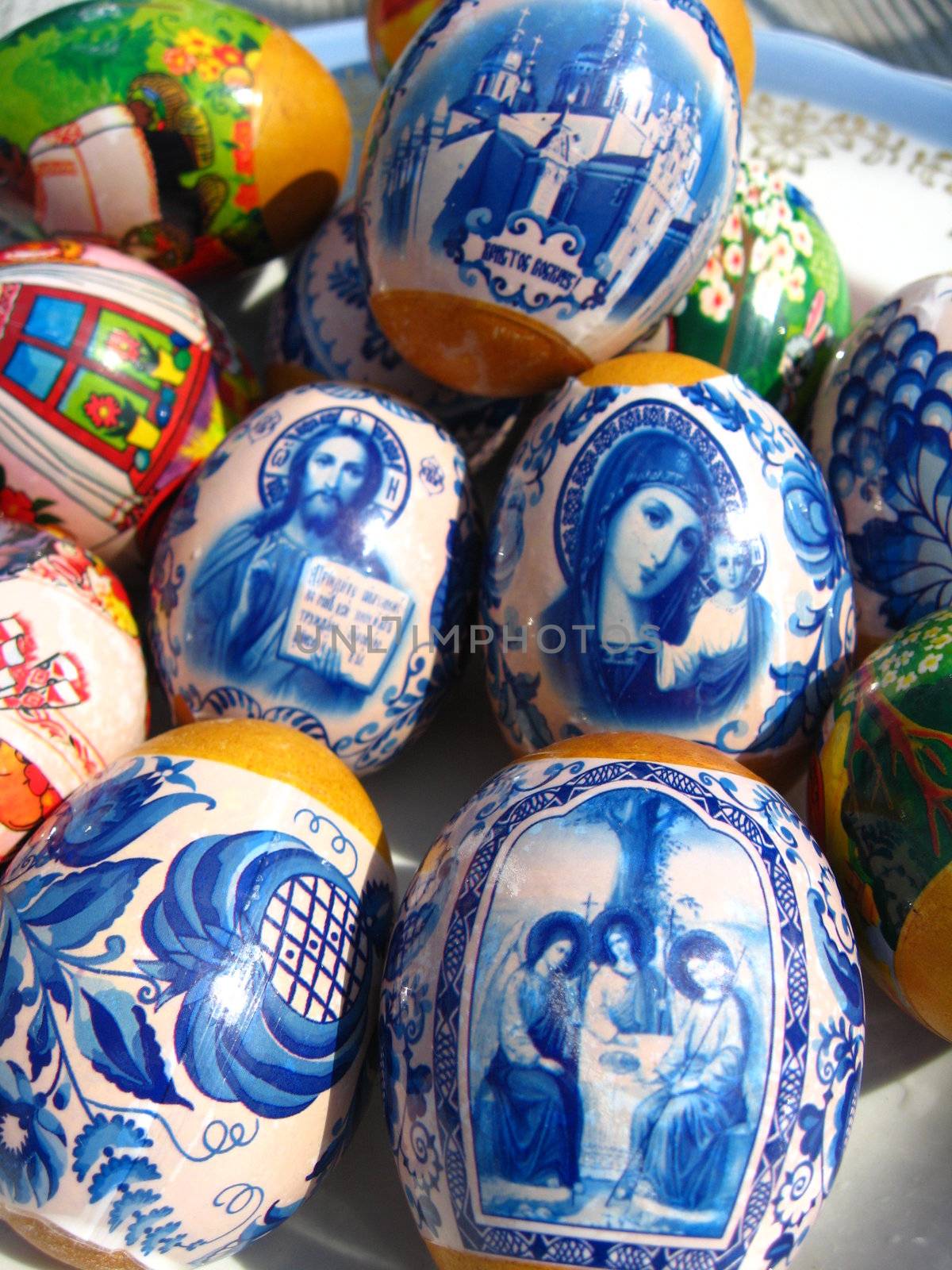 nice Easter eggs with images by alexmak