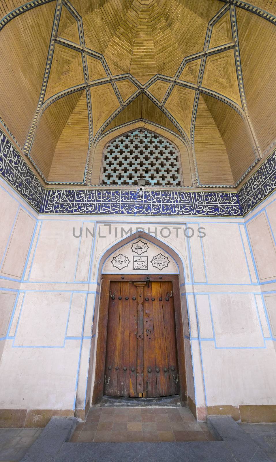 Ancient Islamic portal in Isfahan, Iran