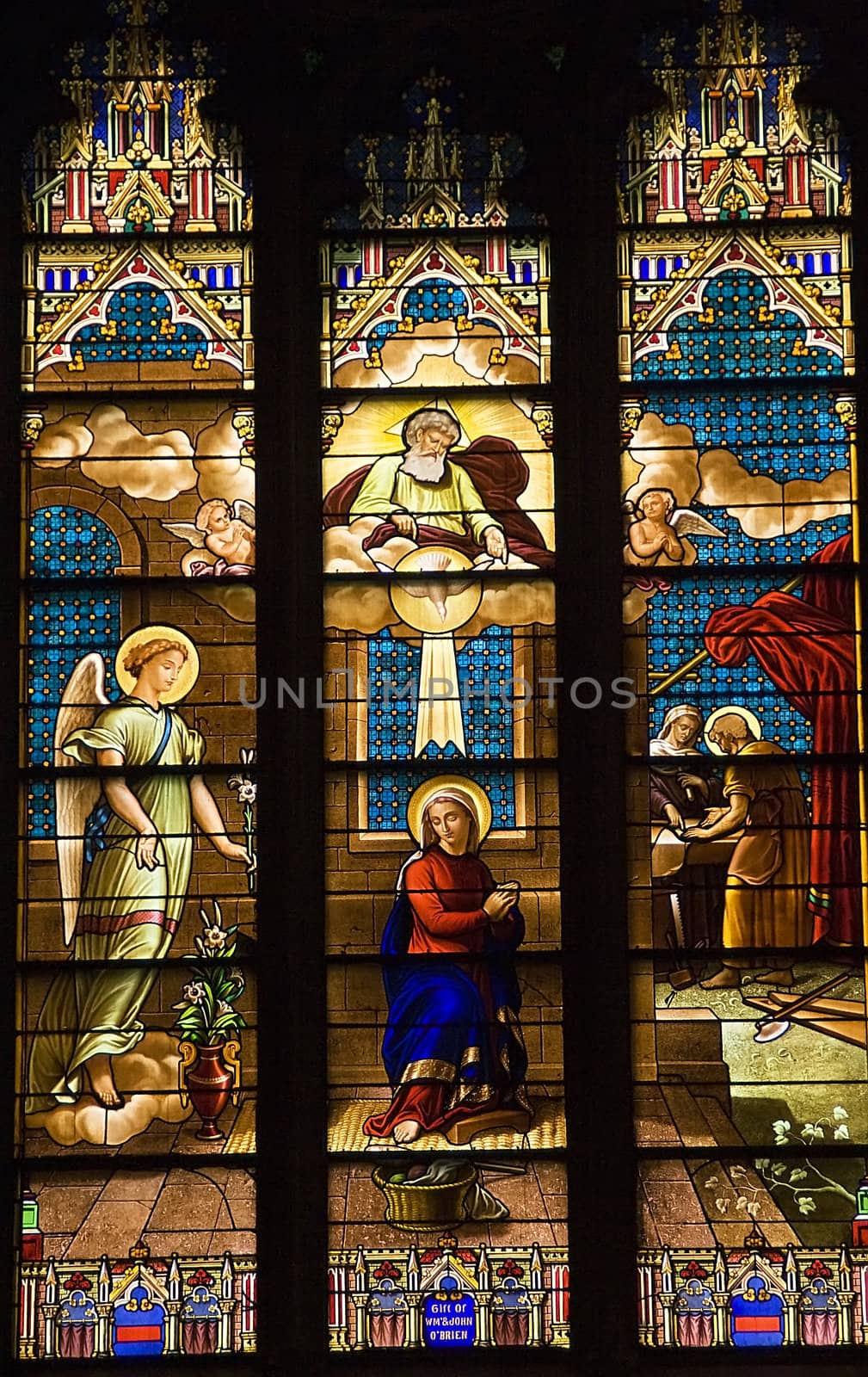 Annunciation Mary Stained Glass St. Patrick's Cathedral New York by bill_perry