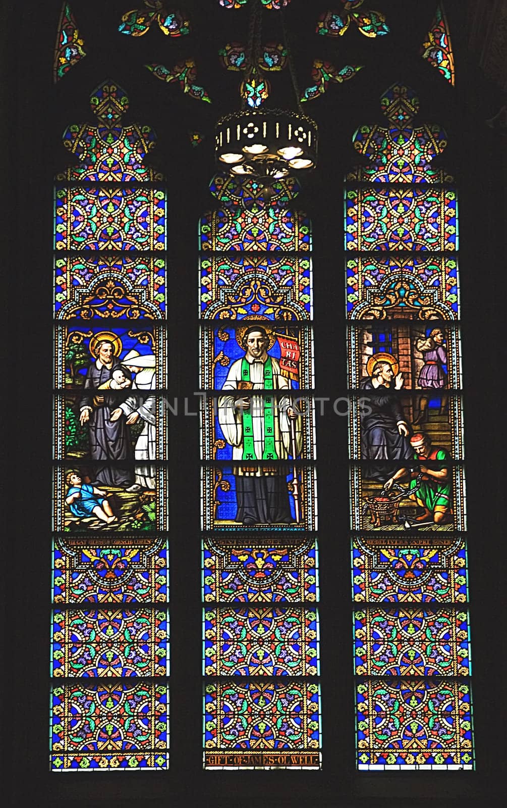 Saint Peter Stained Glass Long St. Patrick's Cathedral New York by bill_perry