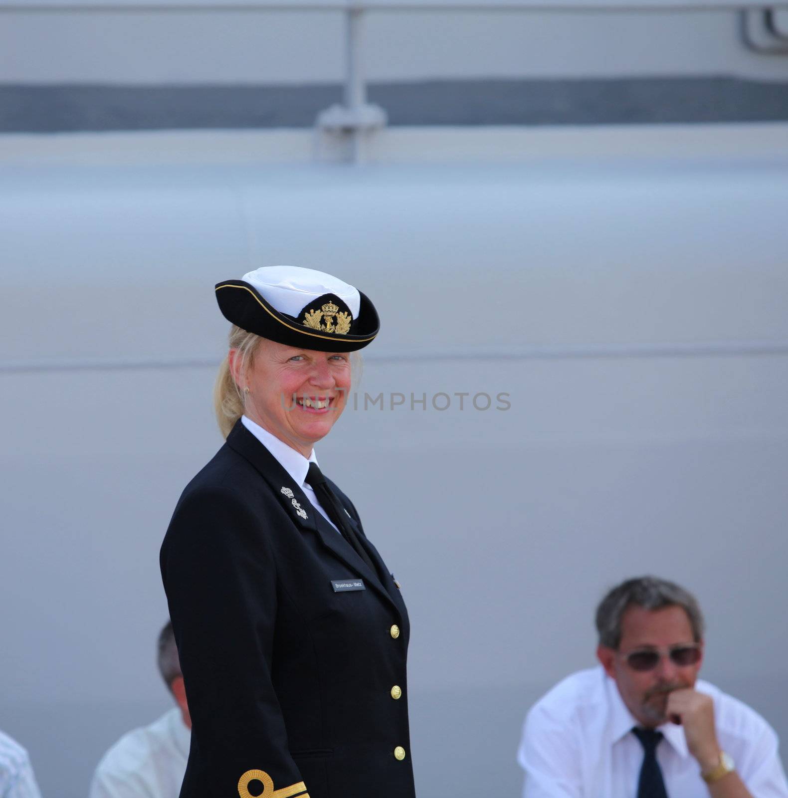 The woman officer of Dutch navy, portrait