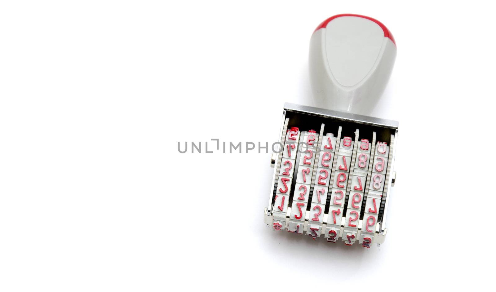 Manual hand-numbering stamp