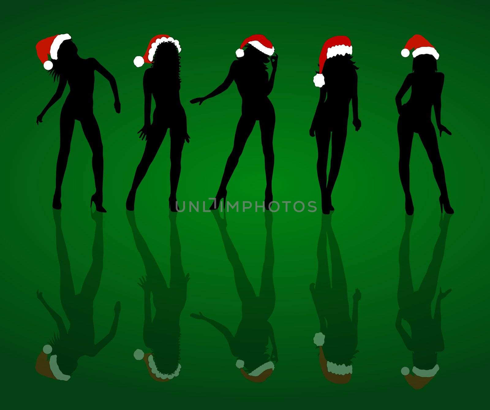five christmas girls by peromarketing