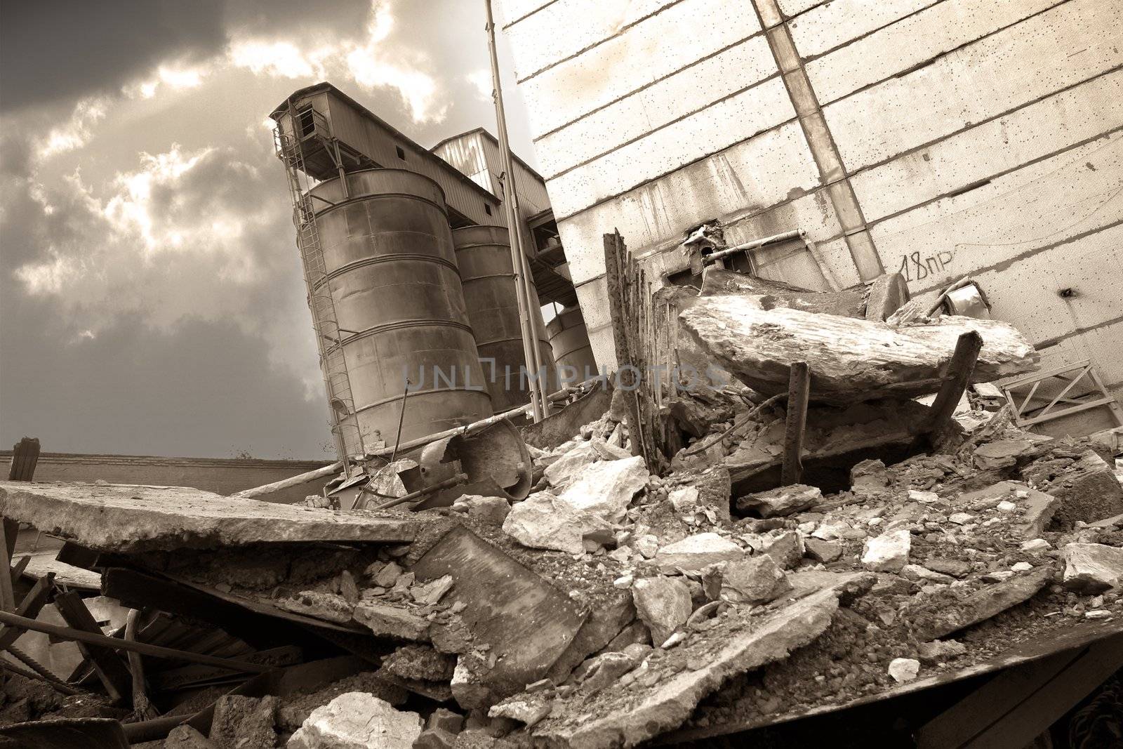 The image of an old factory