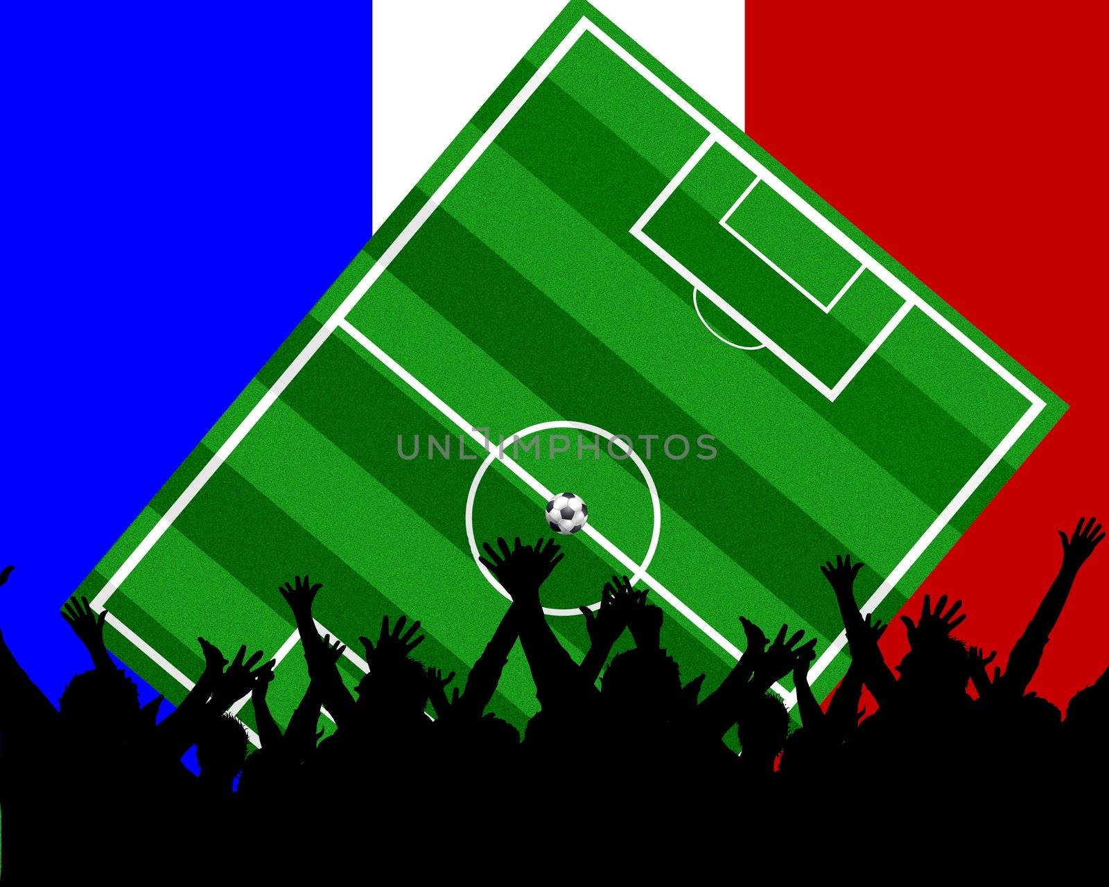 european soccer championship- team France by peromarketing
