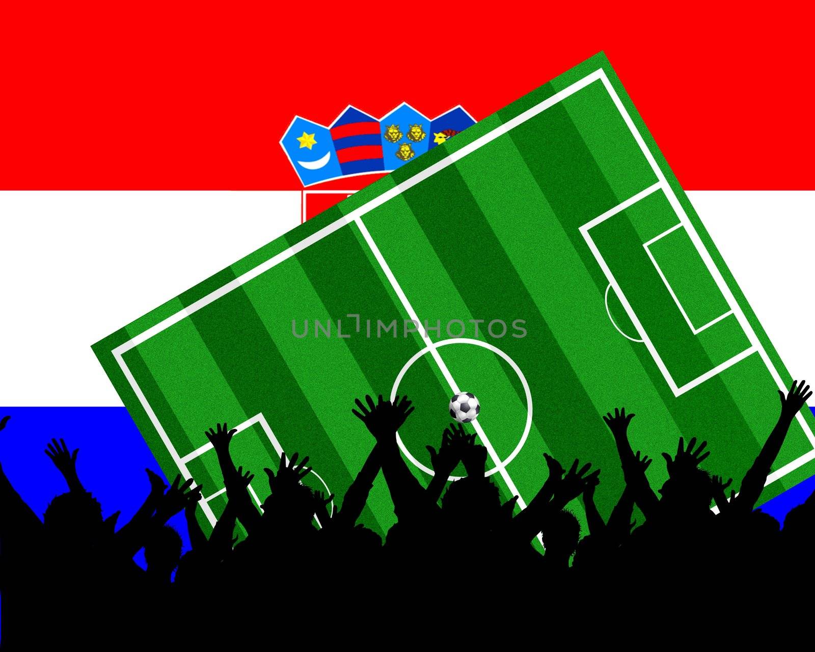 european soccer championship- team Croatia by peromarketing