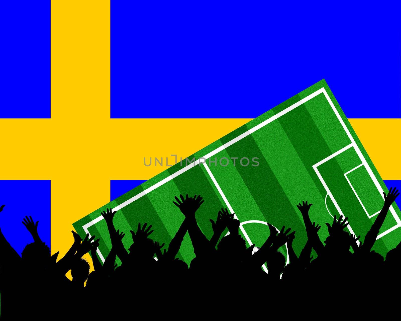 european soccer championship- team Sweden by peromarketing