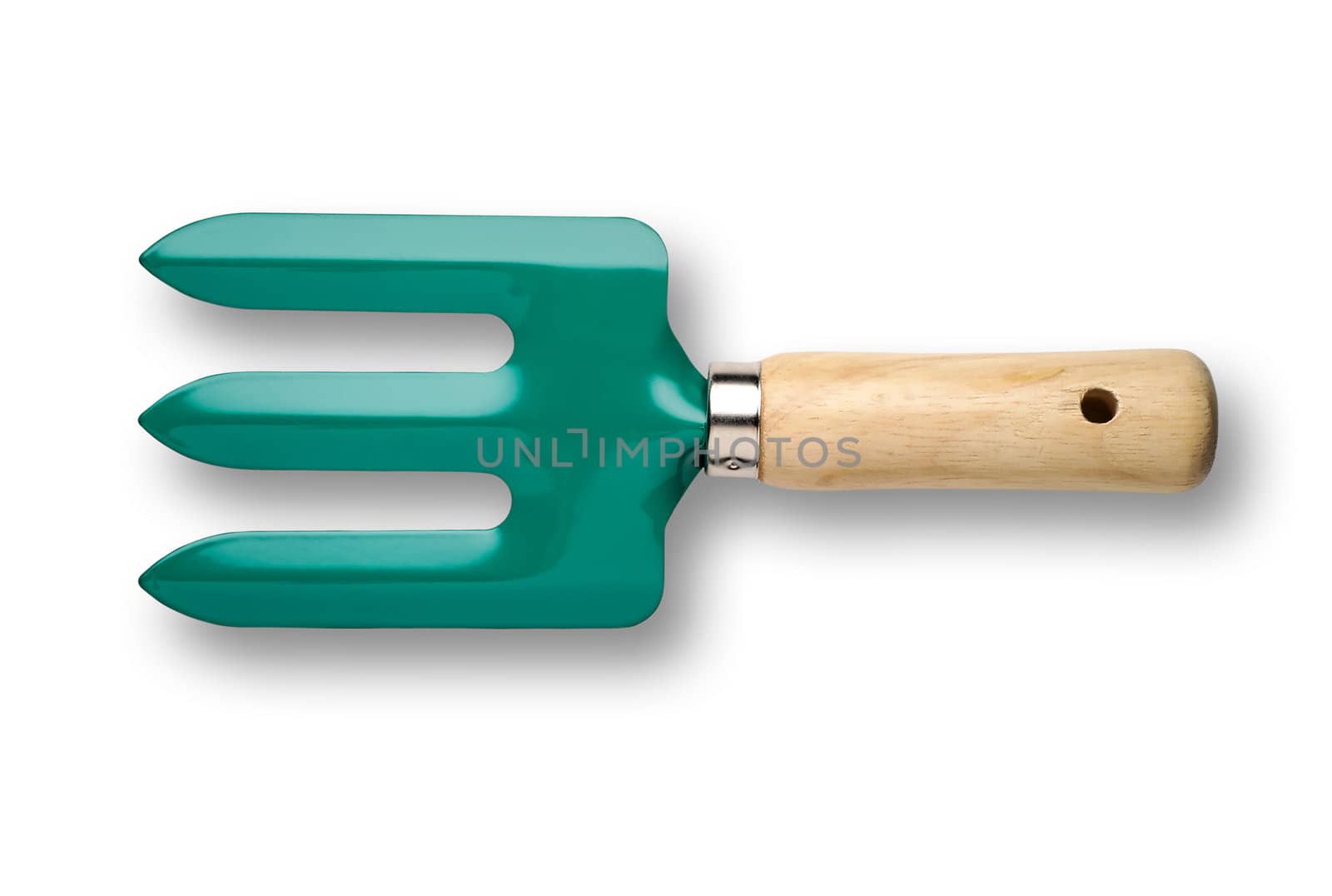 Gardening tool with clipping path - fork